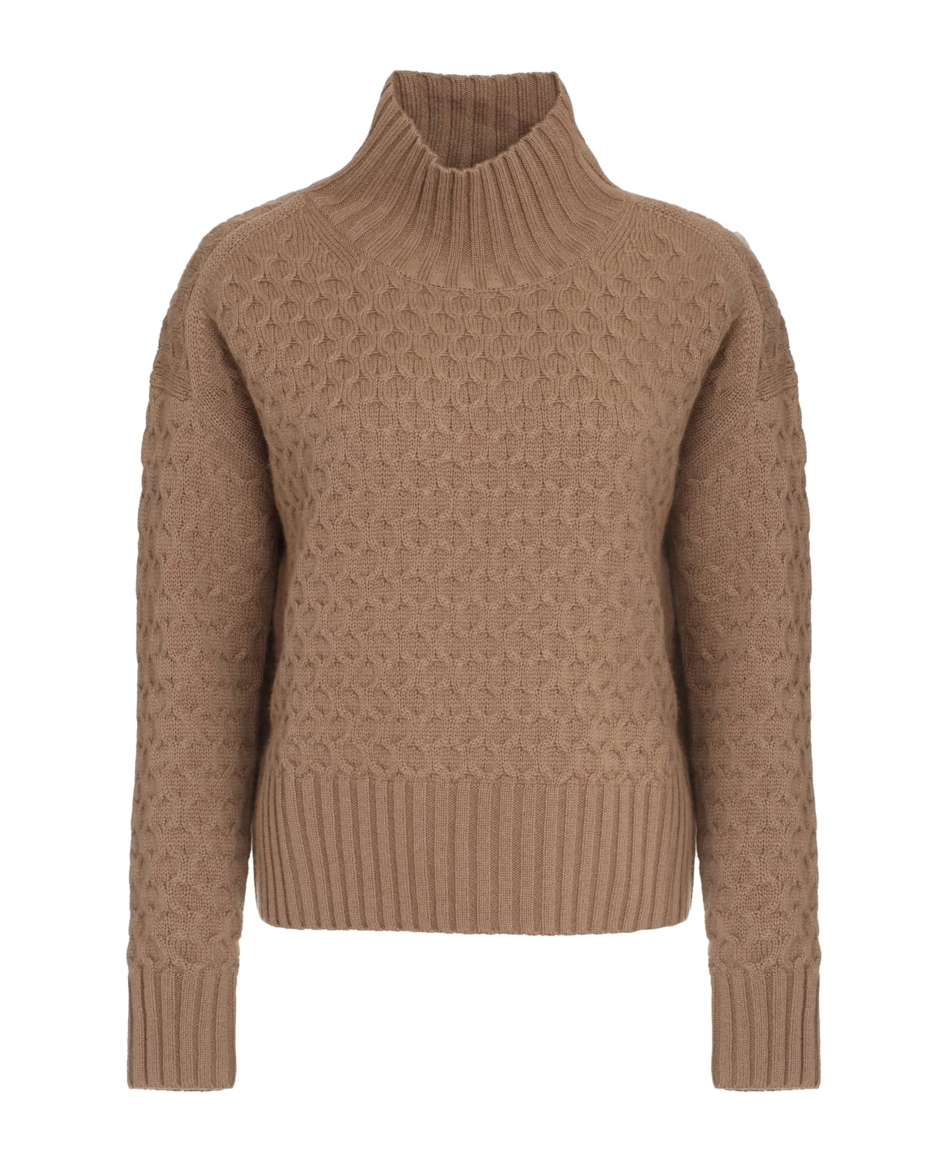 Max Mara Studio Valdese Wool And Cashmere Sweater - Camel