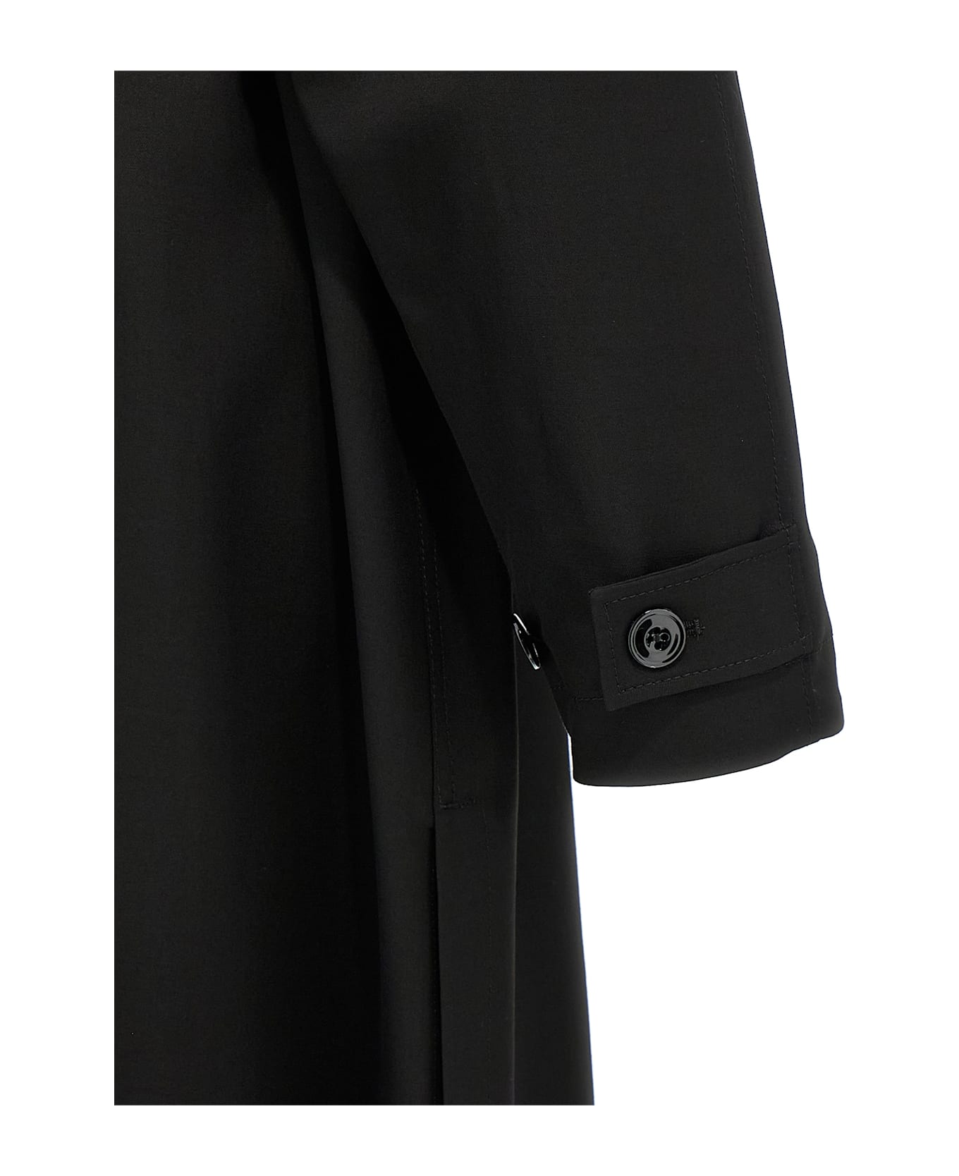 Lemaire Wool Trench Coat - Black  