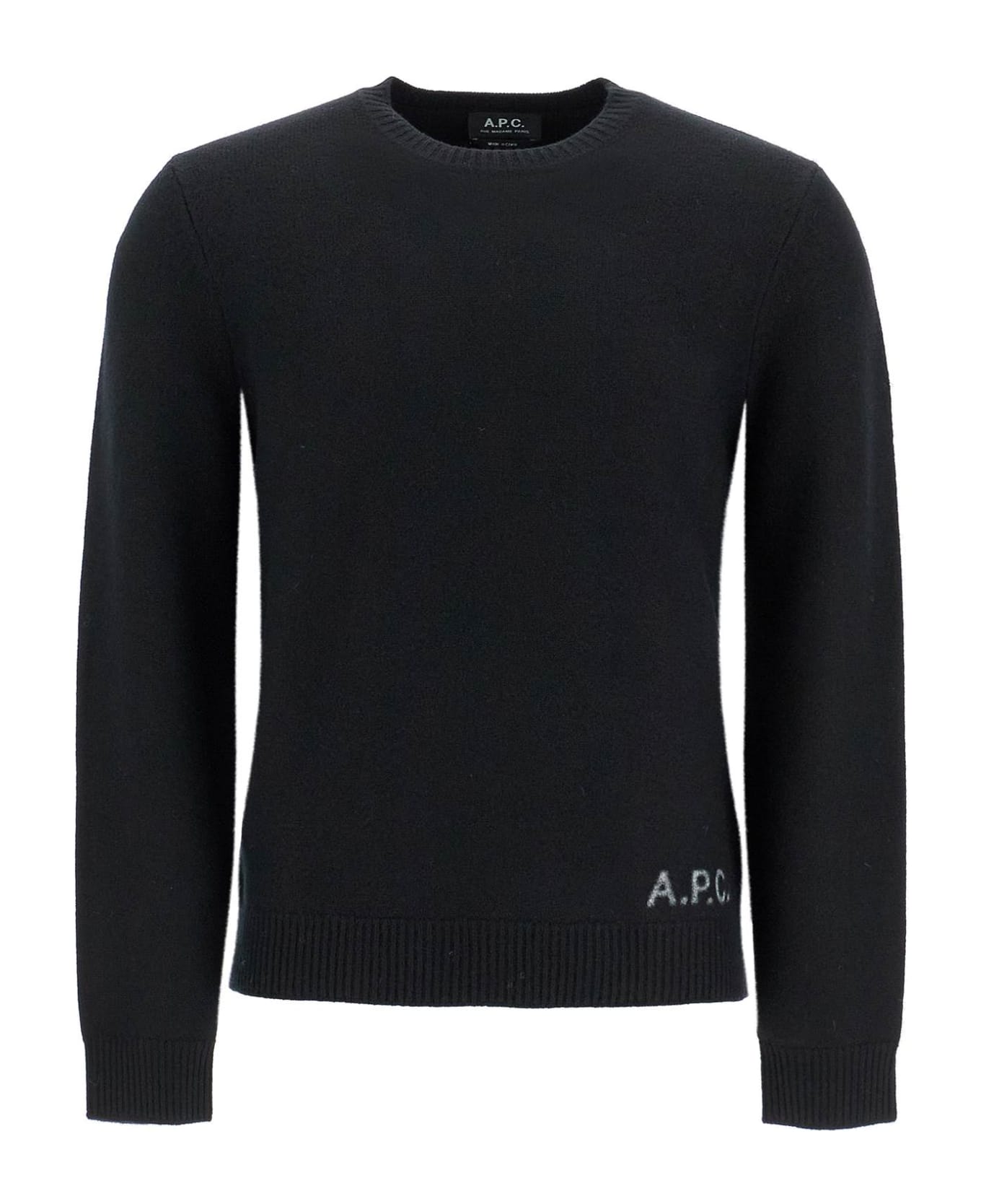 A.P.C. 'compact Wool Edward Pullover Sweater - NOIR (Black)