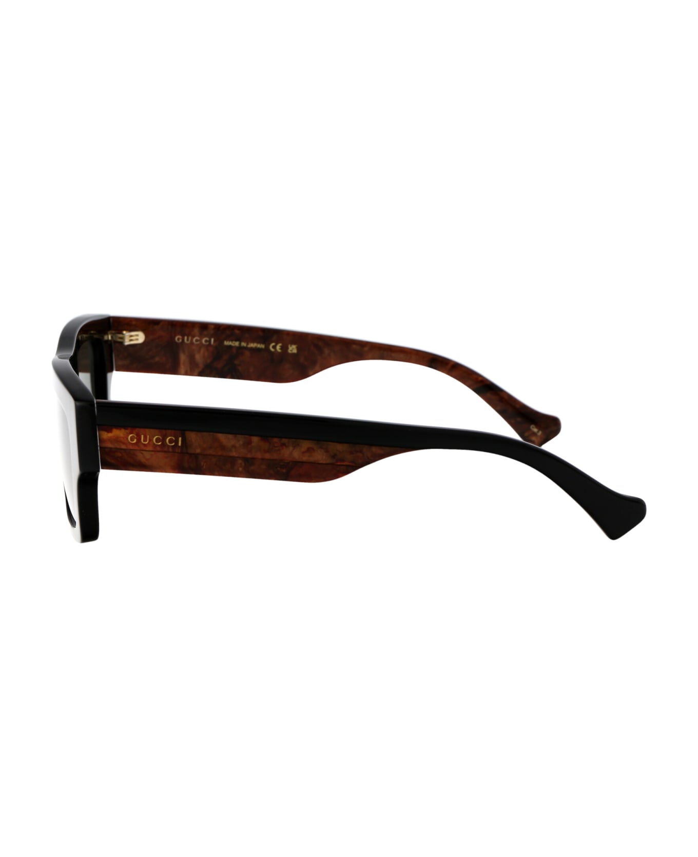 Gucci Eyewear Gg1301s Sunglasses - 001 BLACK BLACK GREY