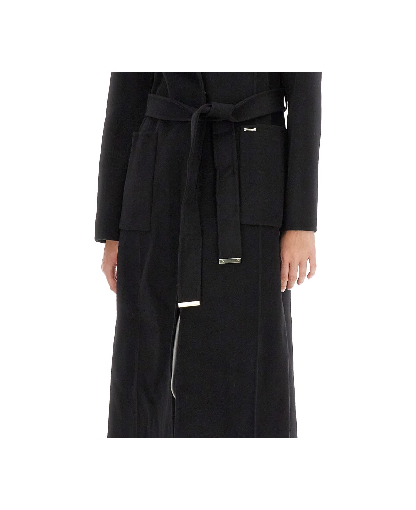 Michael Kors Belted Coat - BLACK