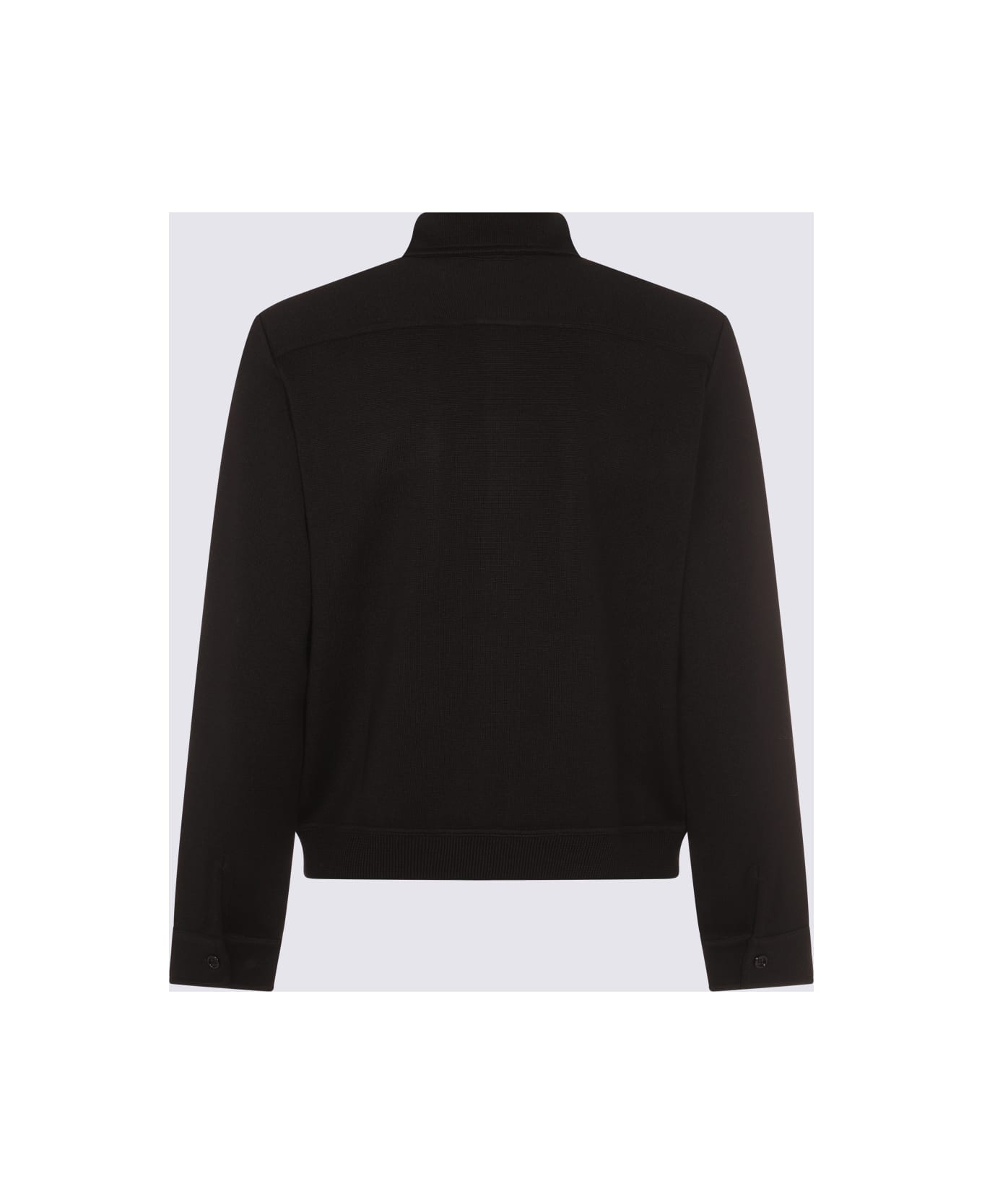 Lardini Black Wool Casual Jacket - Black