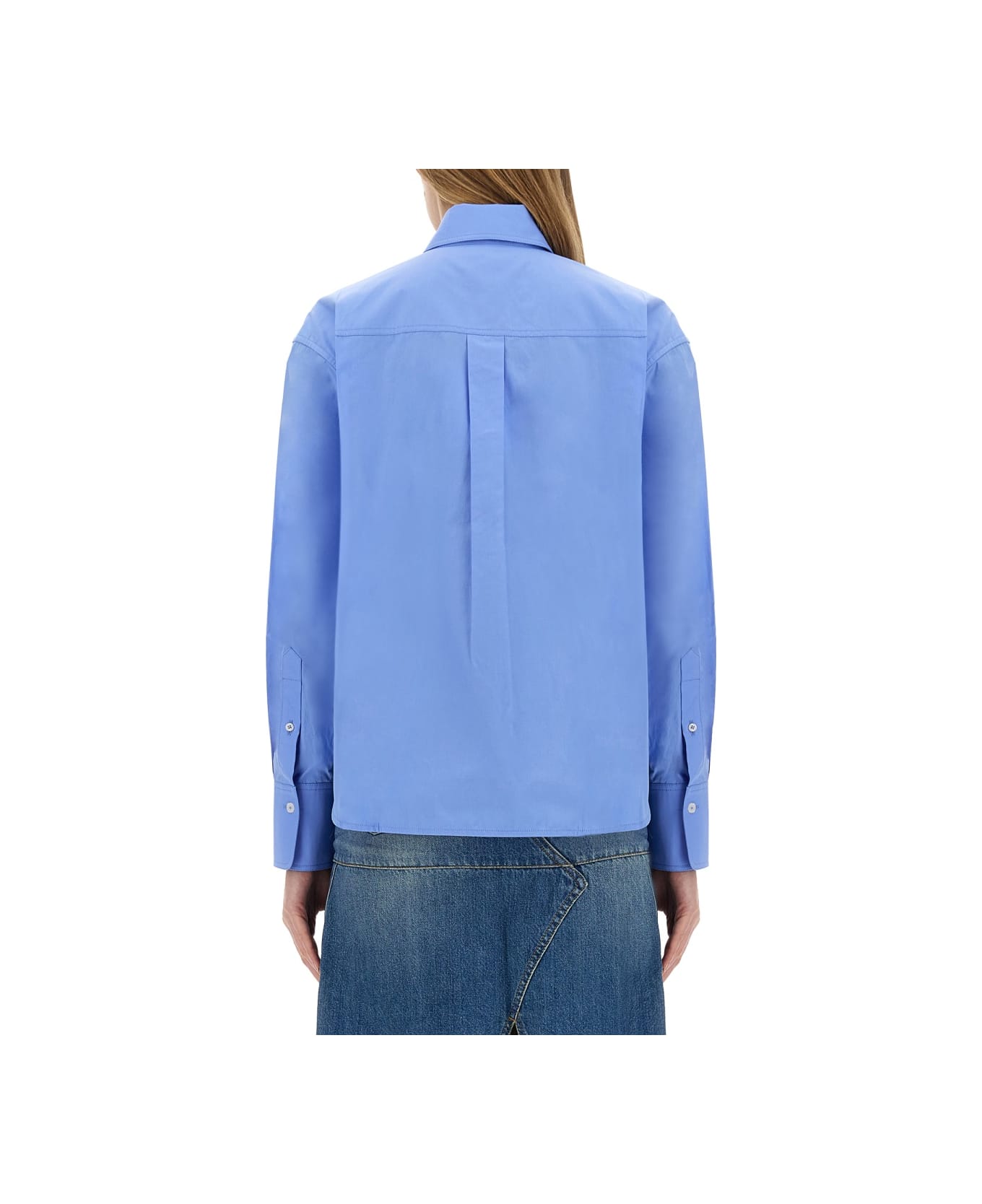 Victoria Beckham Cotton Shirt - BABY BLUE