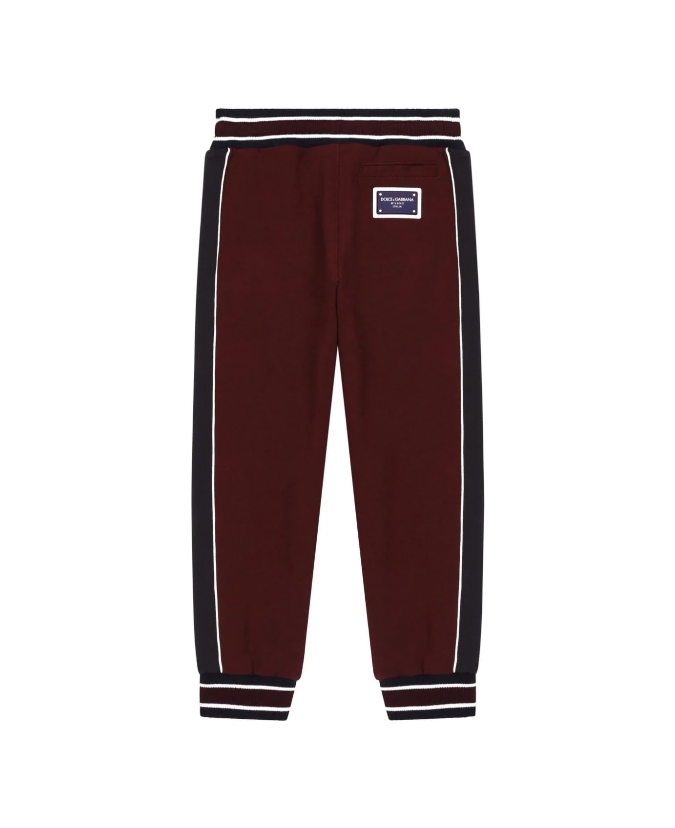 Dolce & Gabbana Pantaloni Sportivi Con Logo - Bordeaux