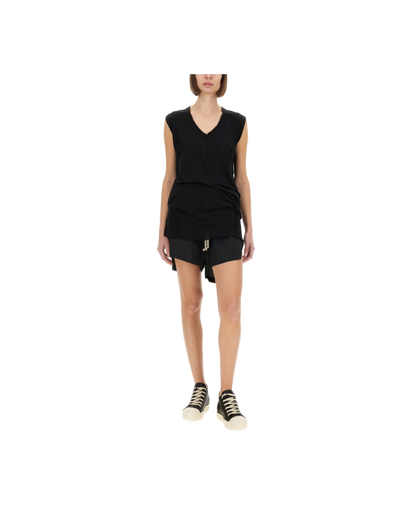 Rick Owens Jersey Top - BLACK