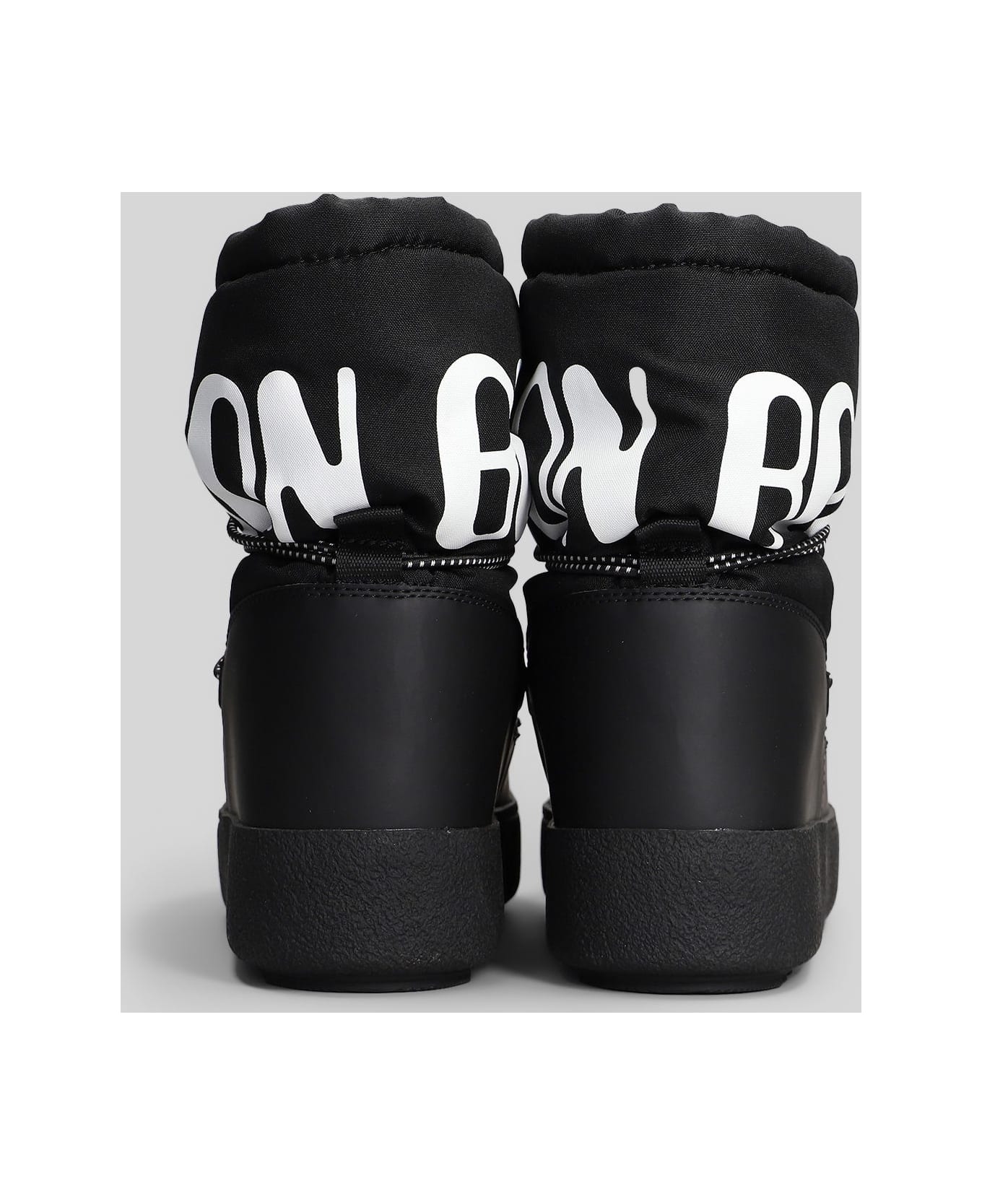 Moon Boot Mb Mrack Polar Ankle Boots In Black Nylon - black