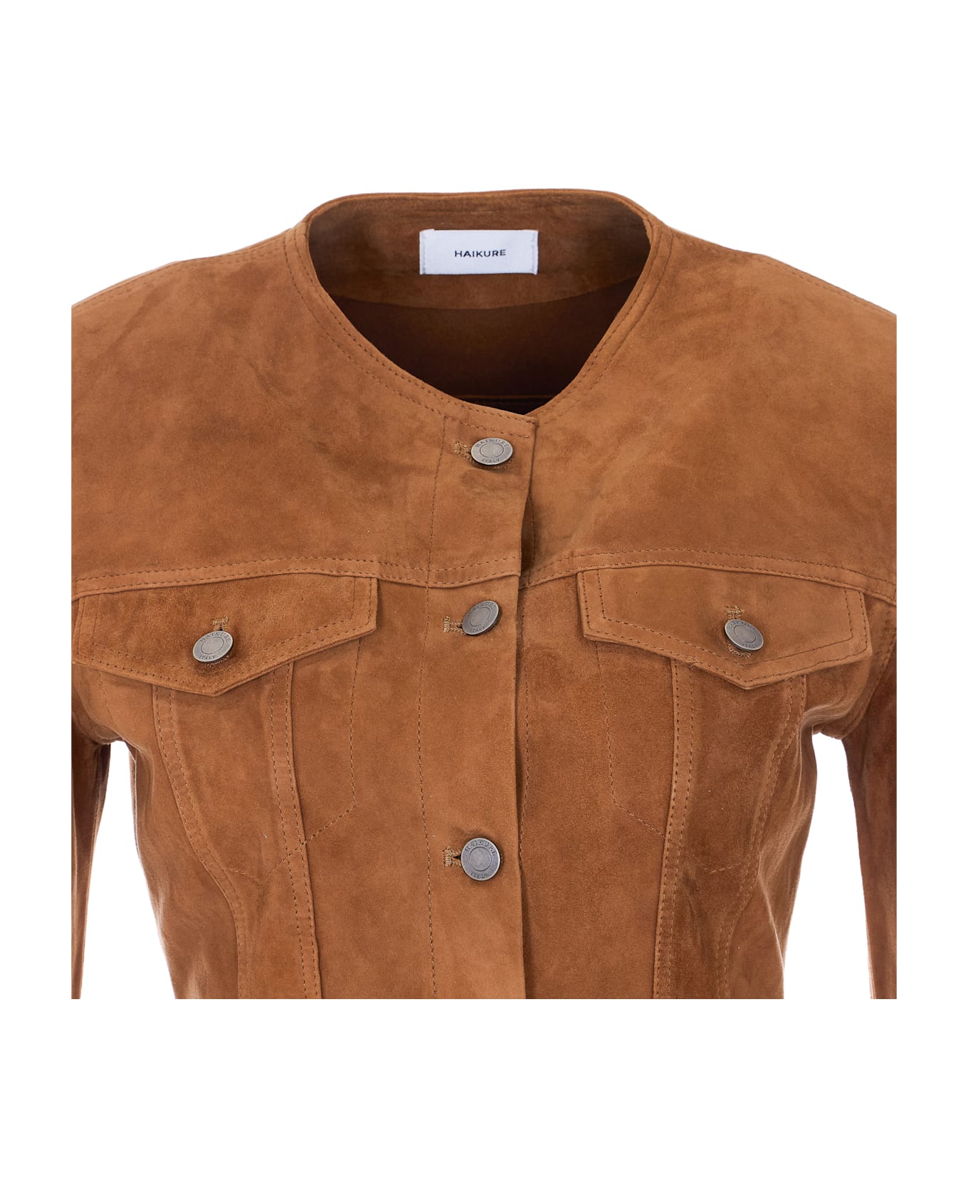 Haikure Suede Jacket - Brown