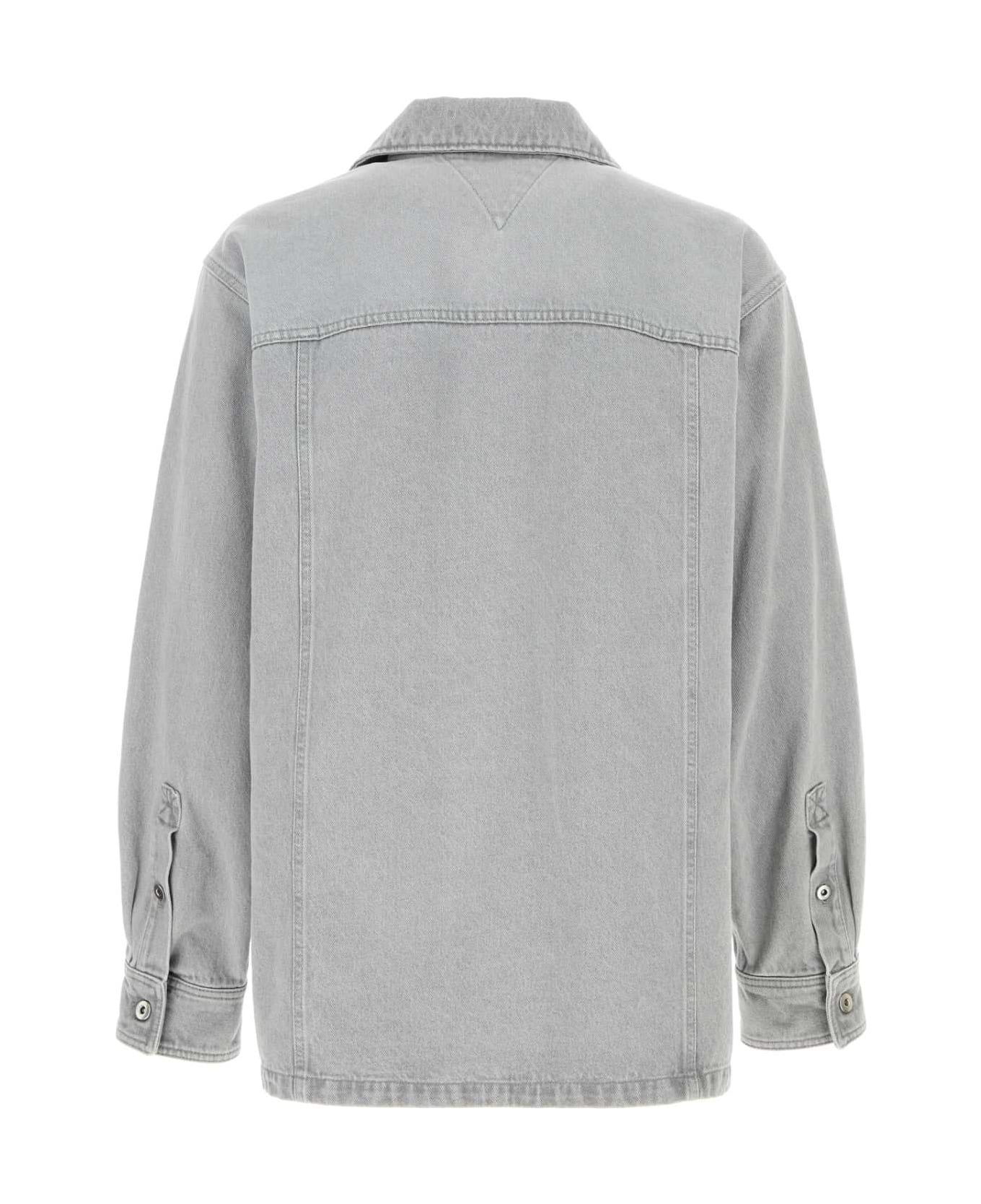 Bottega Veneta Grey Denim Shirt - Grey