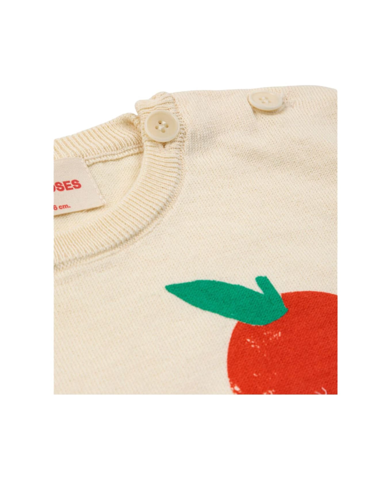 Bobo Choses Baby Tomato Knitted T-shirt - Off White Tシャツ＆ポロシャツ