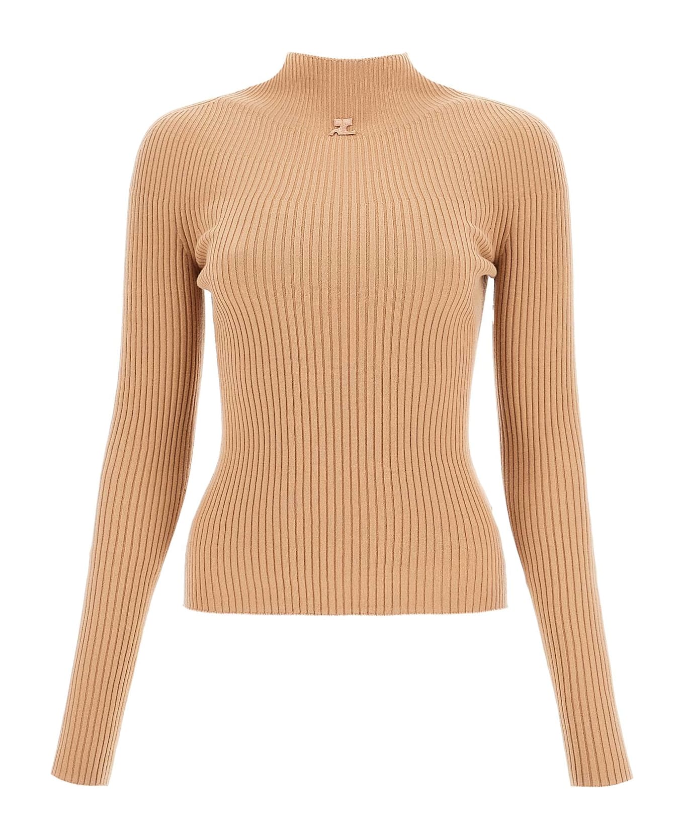Courrèges Fleece Pullover - CAMEL (Beige)