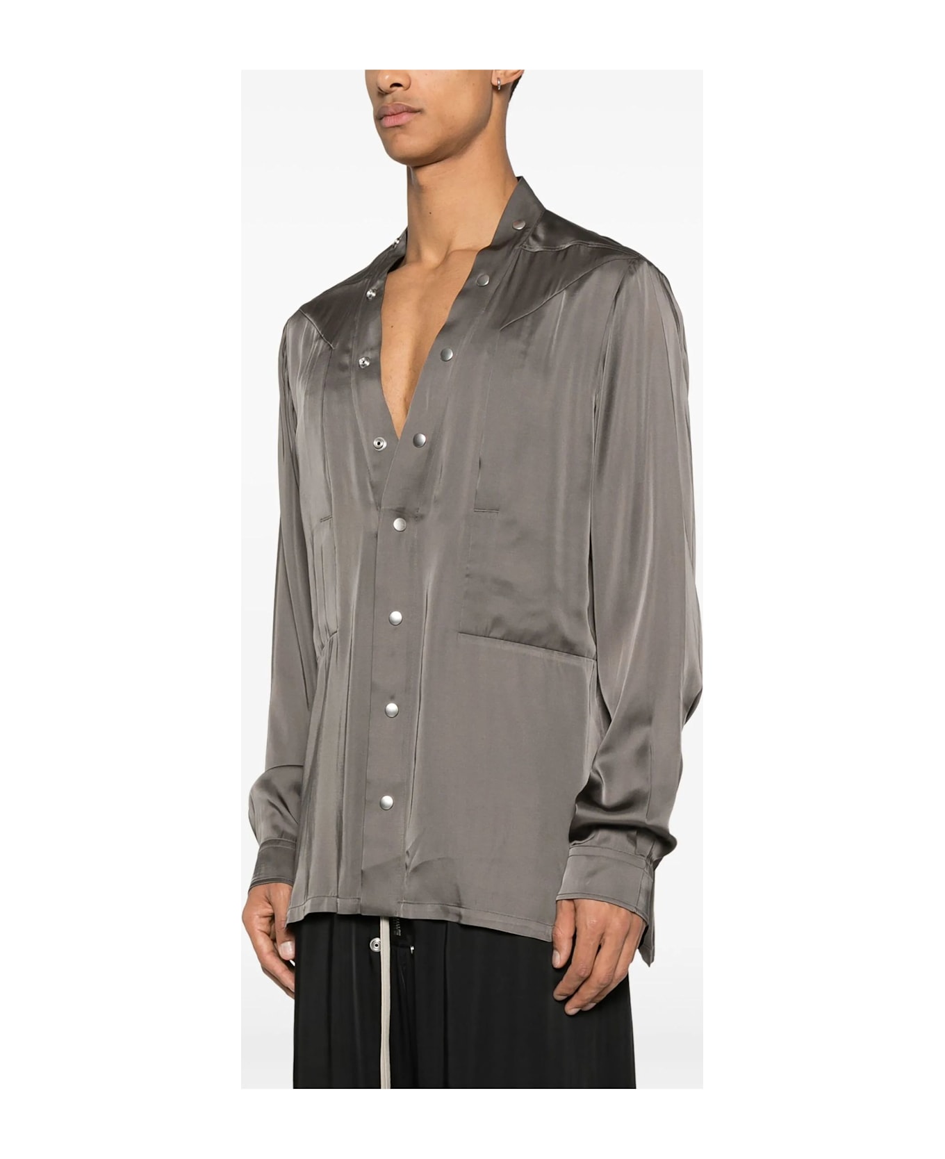 Rick Owens Shirts Brown - Dust