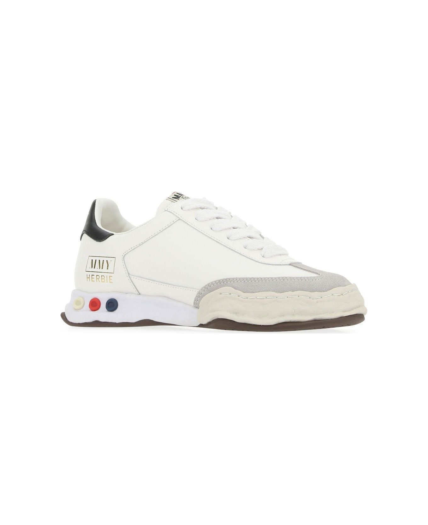 Mihara Yasuhiro Multicolor Suede And Leather Sneakers - WHITE/MULTICOLOUR