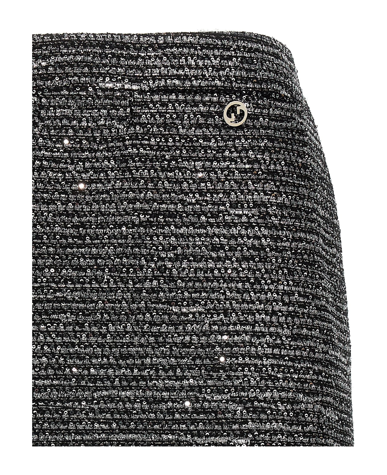 Gucci Lamé Tweed Skirt - Black  