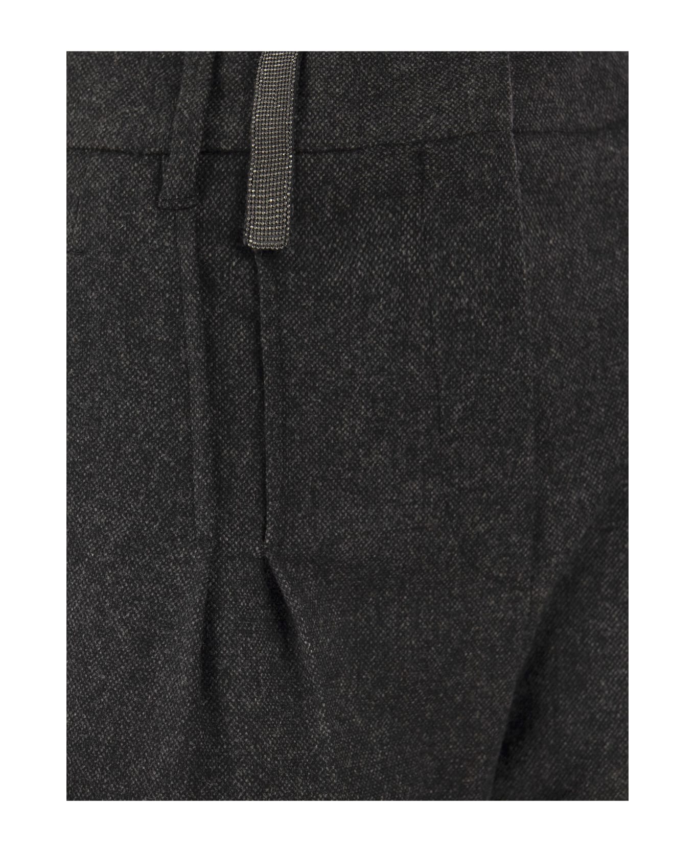 Brunello Cucinelli Sartoria Wool And Cashmere Trousers - Grey