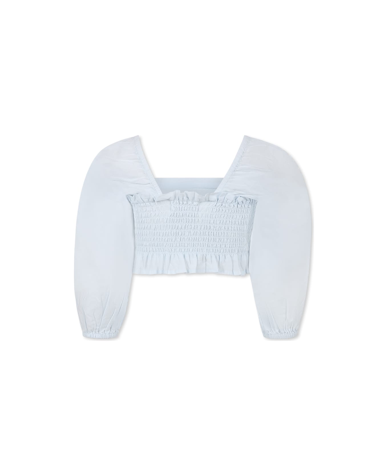 Molo Light Blue Crop Top For Girl - Light Blue