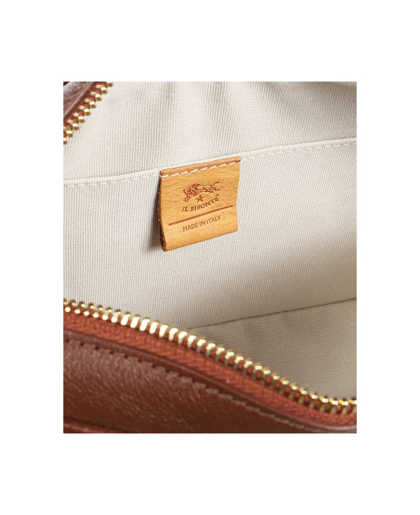 Il Bisonte Leather Crossbody Bag - brown