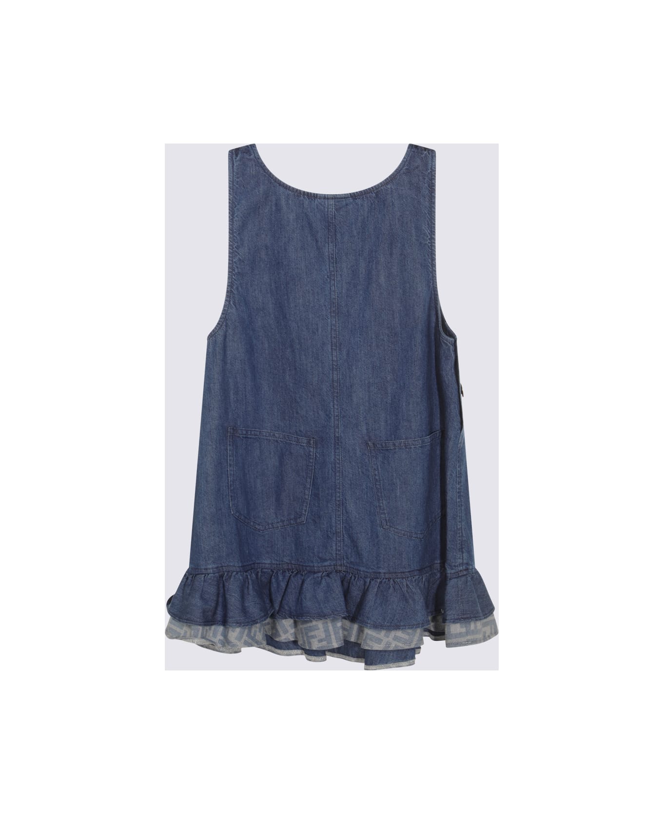 Fendi Blue Cotton Dress - Blue