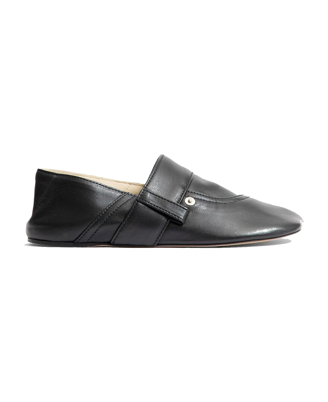 Loewe Toy Pocket Leather Slippers - Black