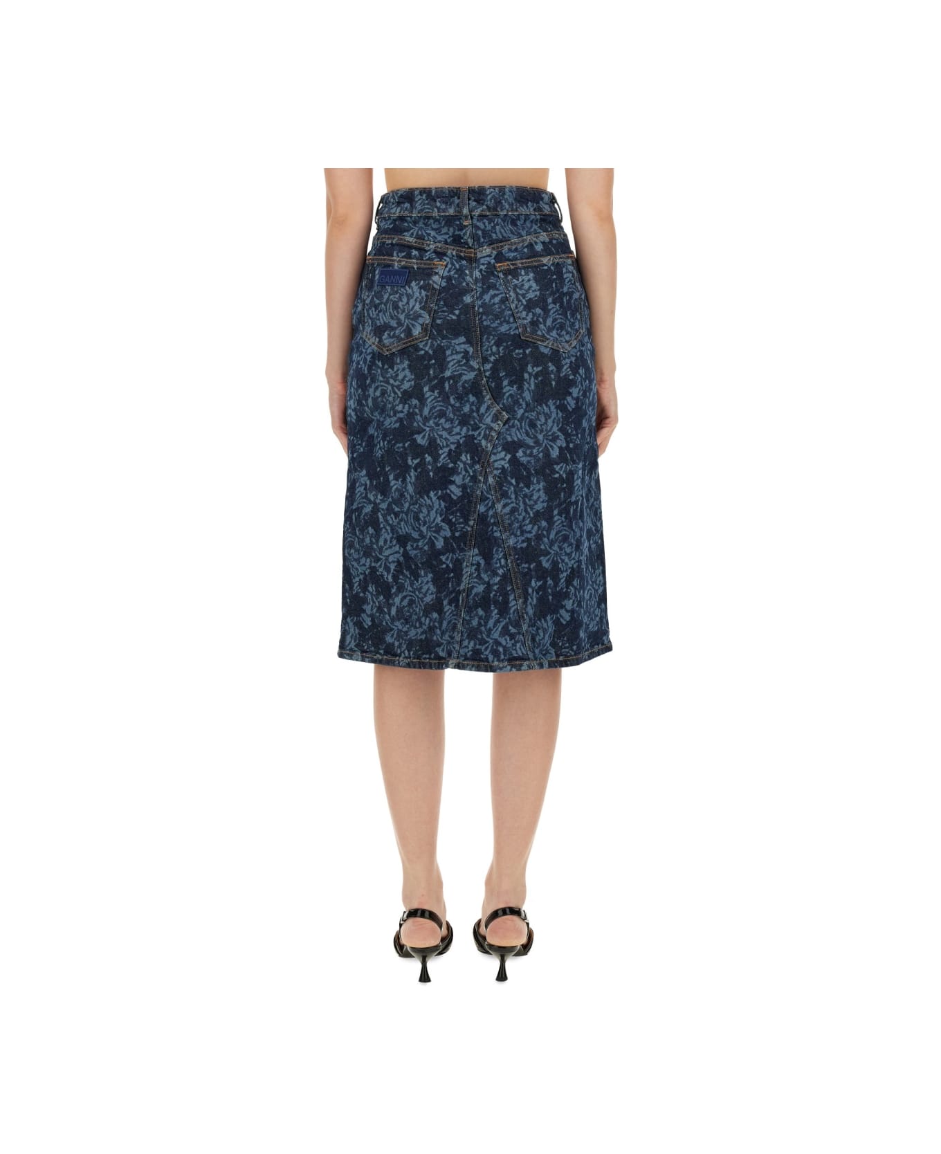 Ganni Midi Skirt - DENIM