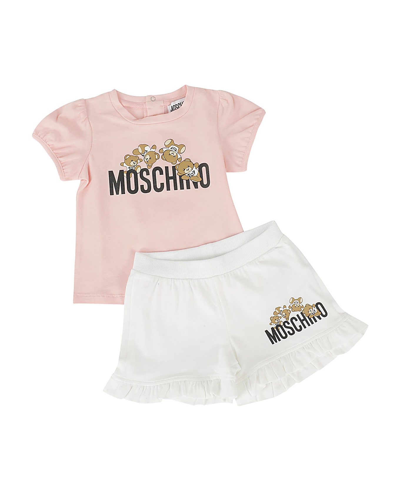 Moschino 2 Pz Tshirt E Shorts - Sugar Rose