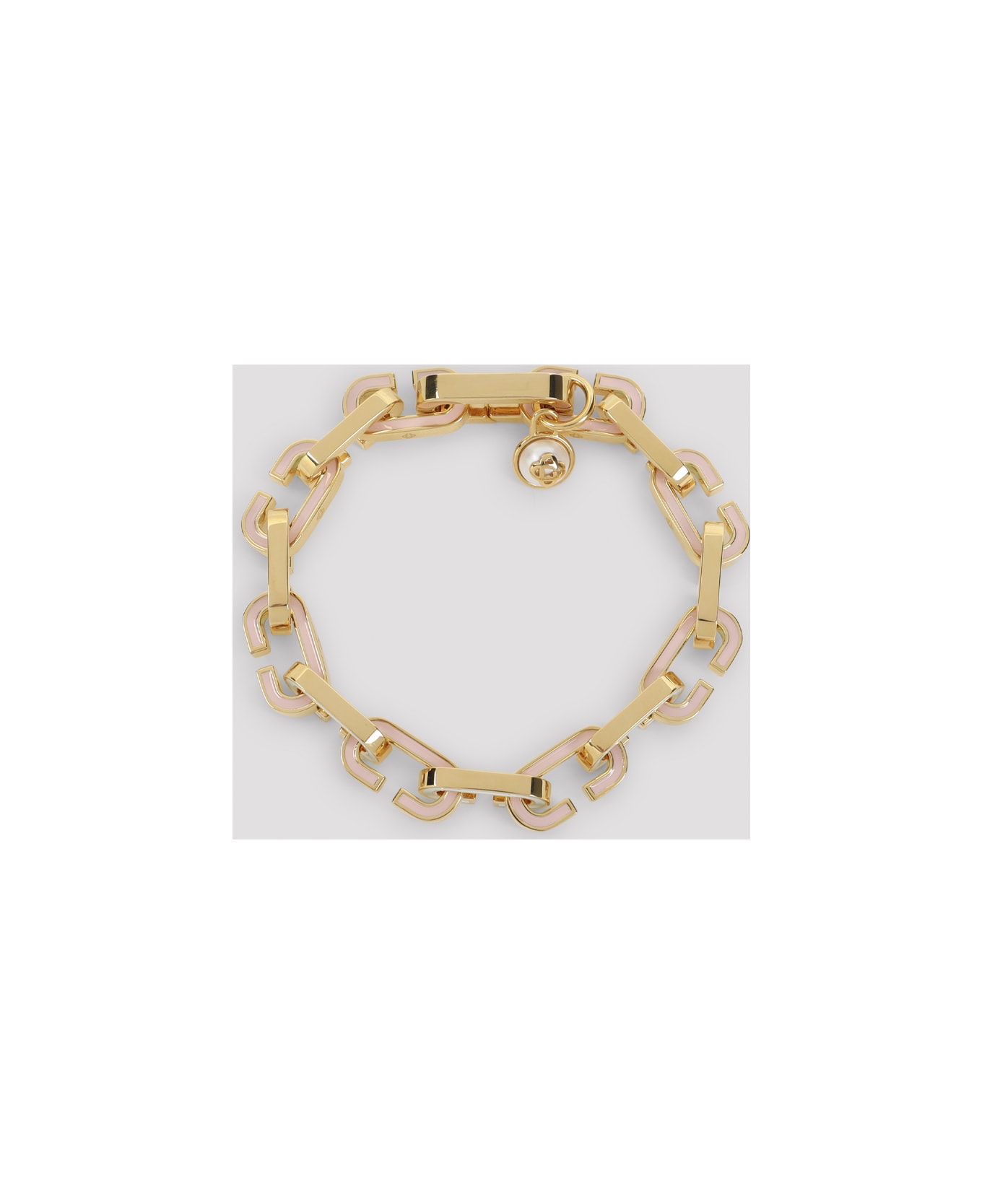 Casablanca Enamel C Link Bracelet - Gold Pink Blue