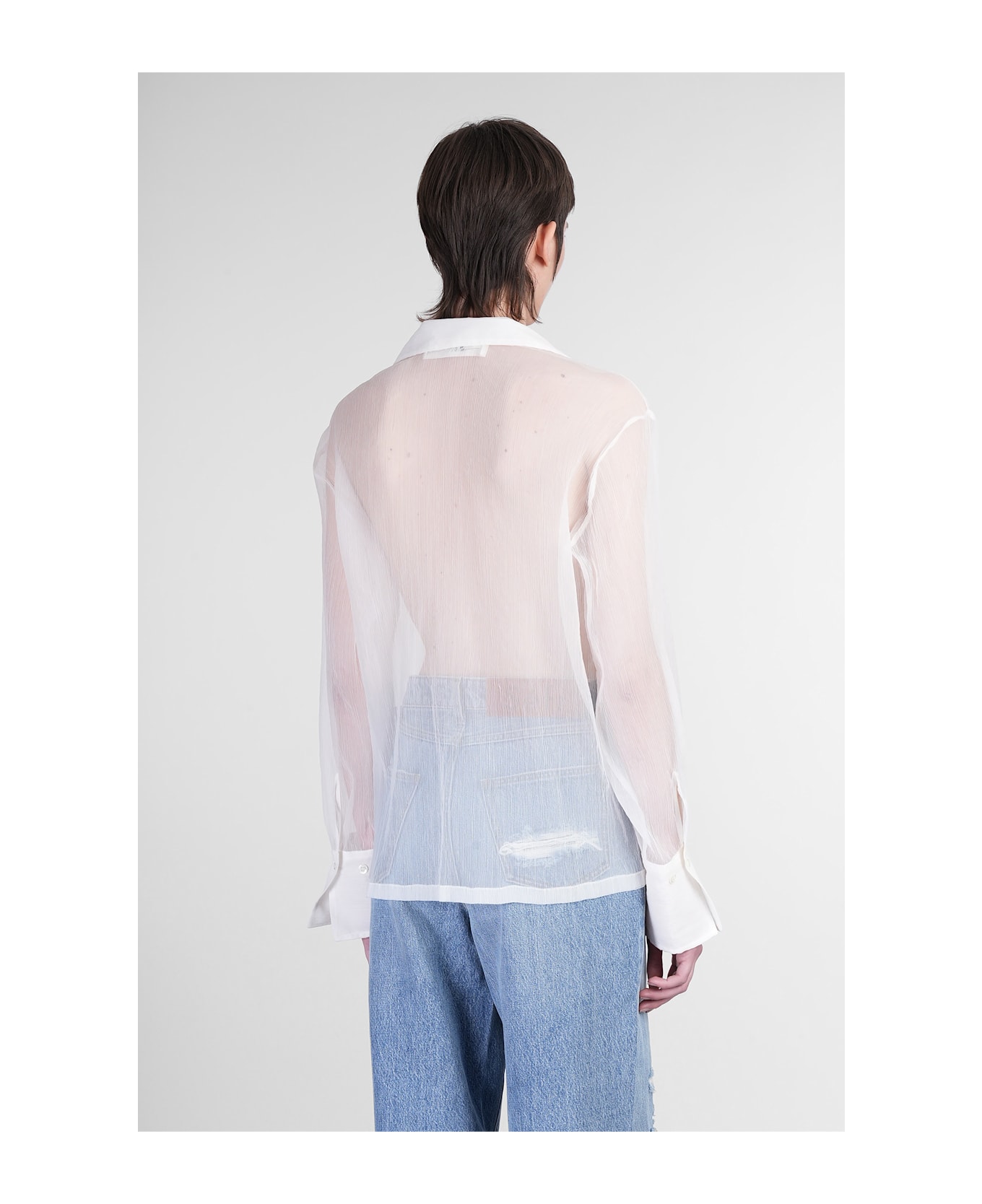Séfr Willow Shirt Shirt In Beige Polyester - beige
