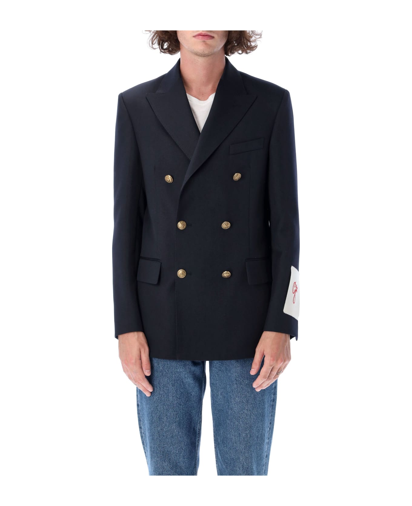 Golden Goose Double-breasted Dave Blazer - NAVY