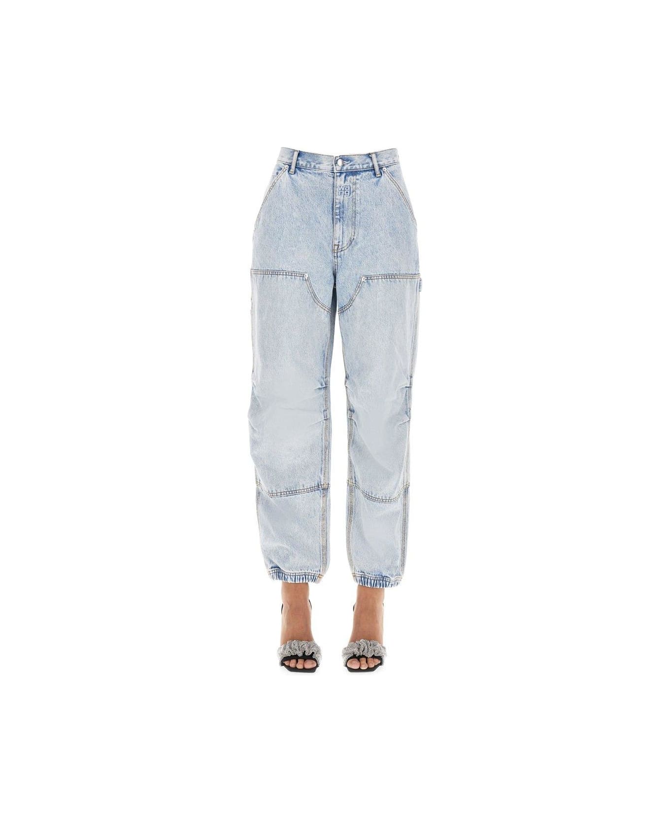Alexander Wang Double Front Carpenter Pants - Clear Blue ボトムス