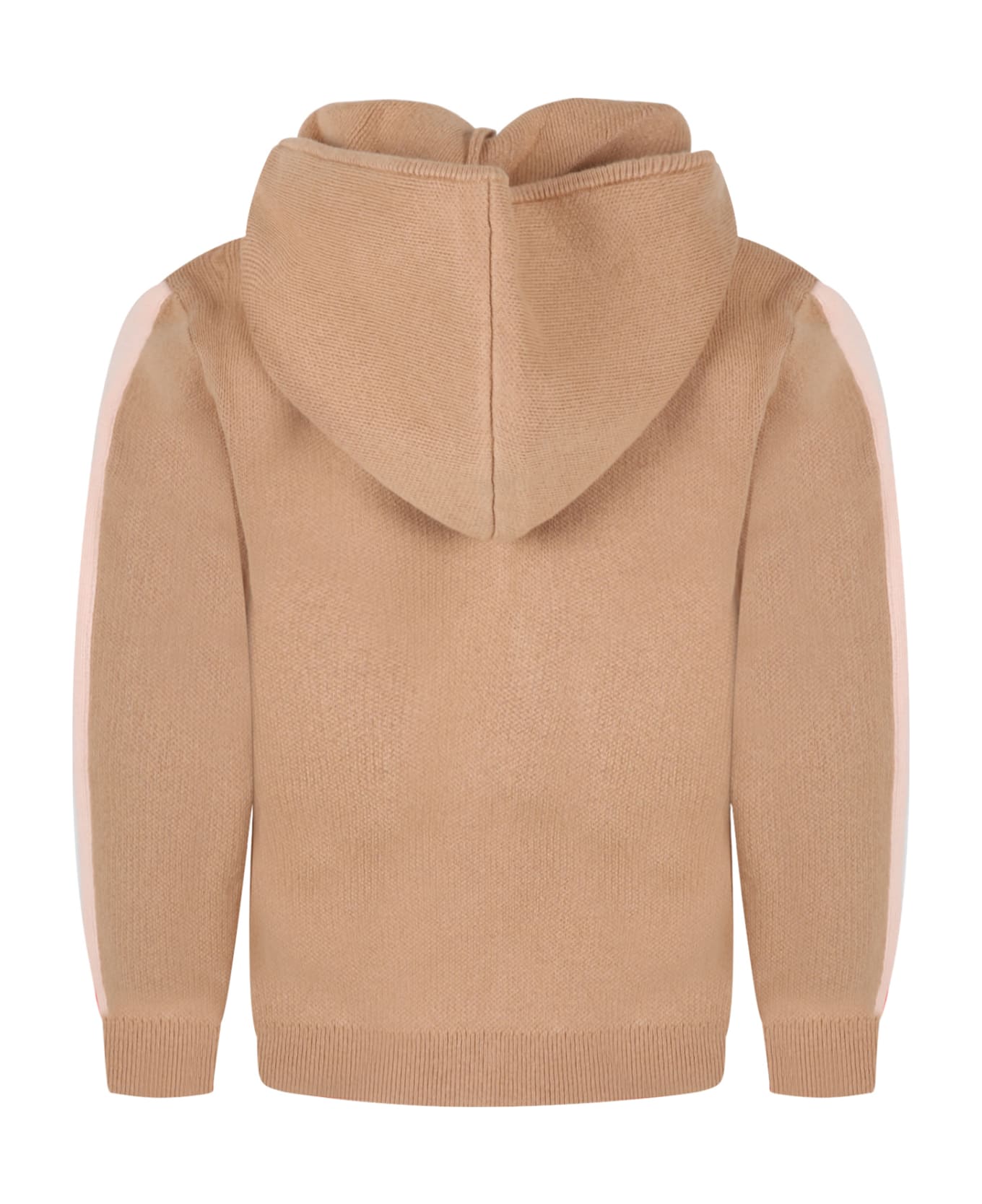 Chloé Beige Sweater For Girl With Logo - Beige