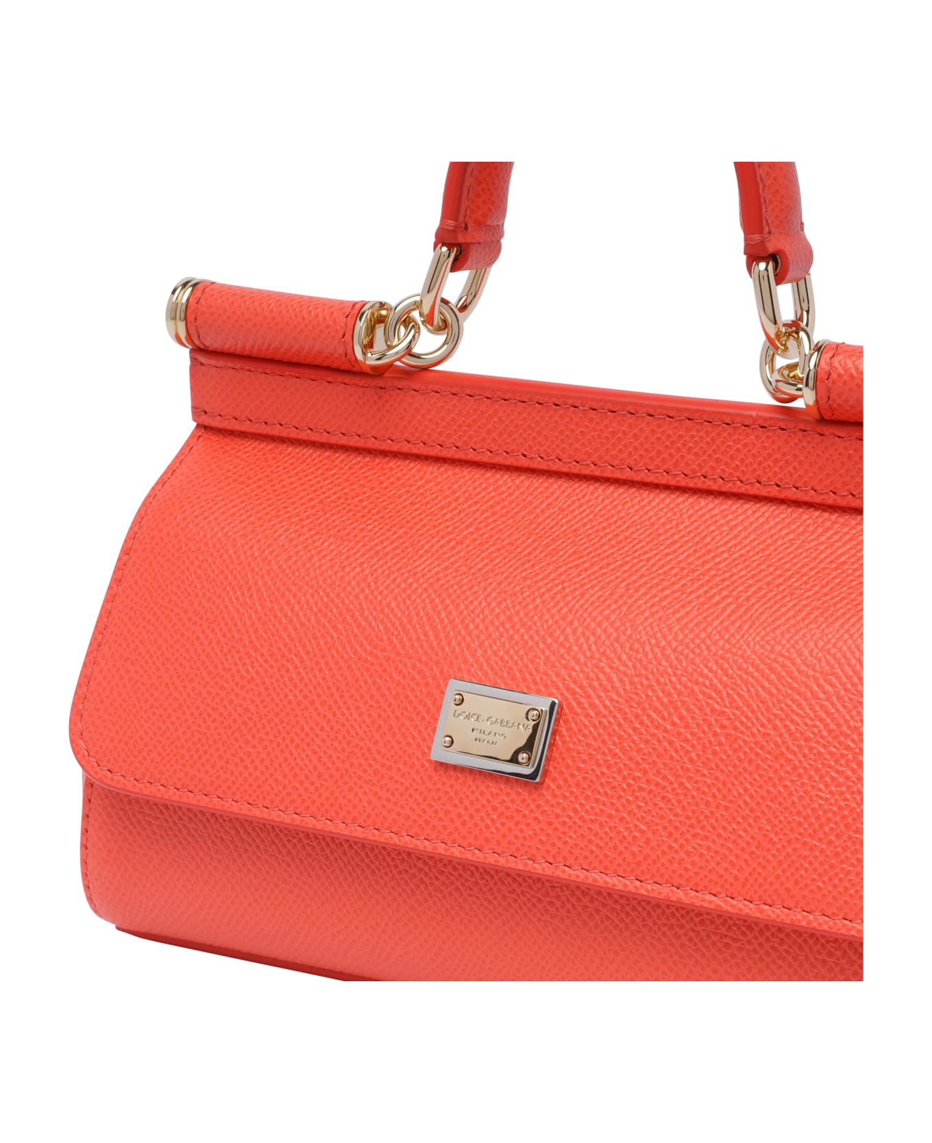 Dolce & Gabbana Small Sicily Handbag - Orange