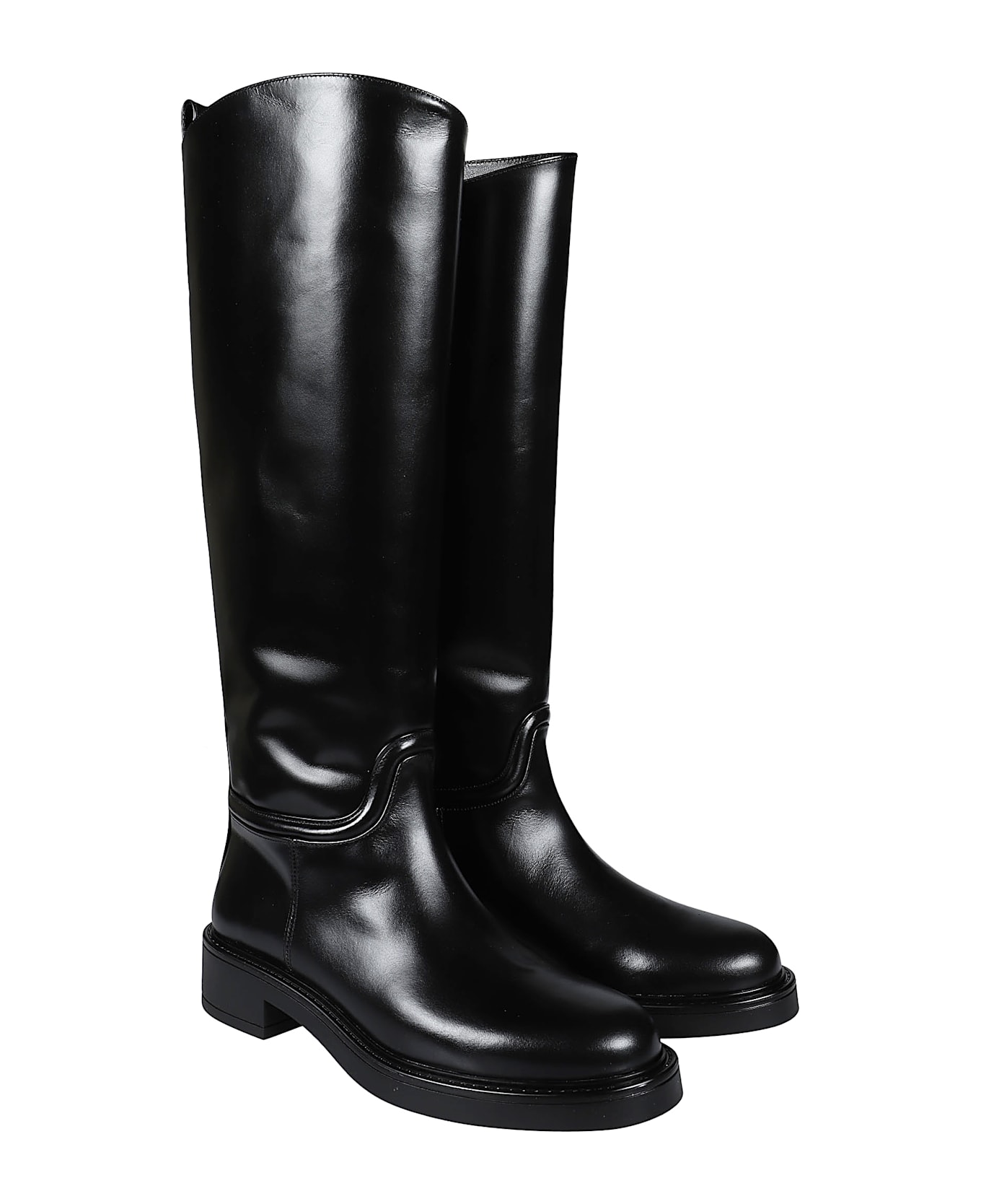 Stuart Weitzman Celia Riding Boots - Blk Black