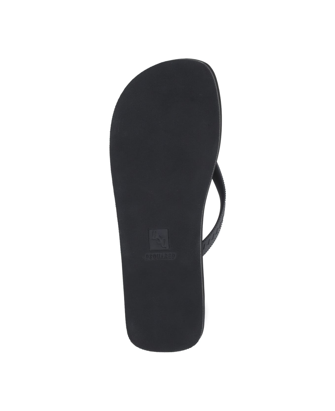 Dsquared2 Rubber Thong Sandal - Black
