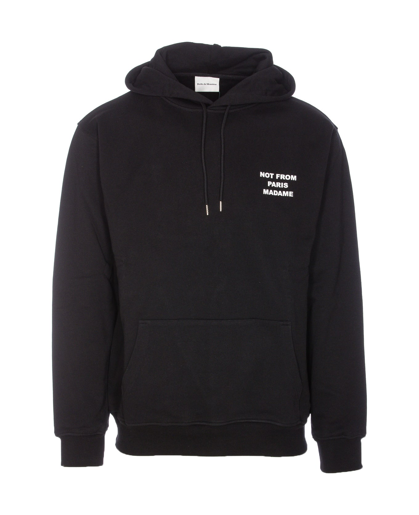 Drôle de Monsieur Le Slogan Hoodie - Black