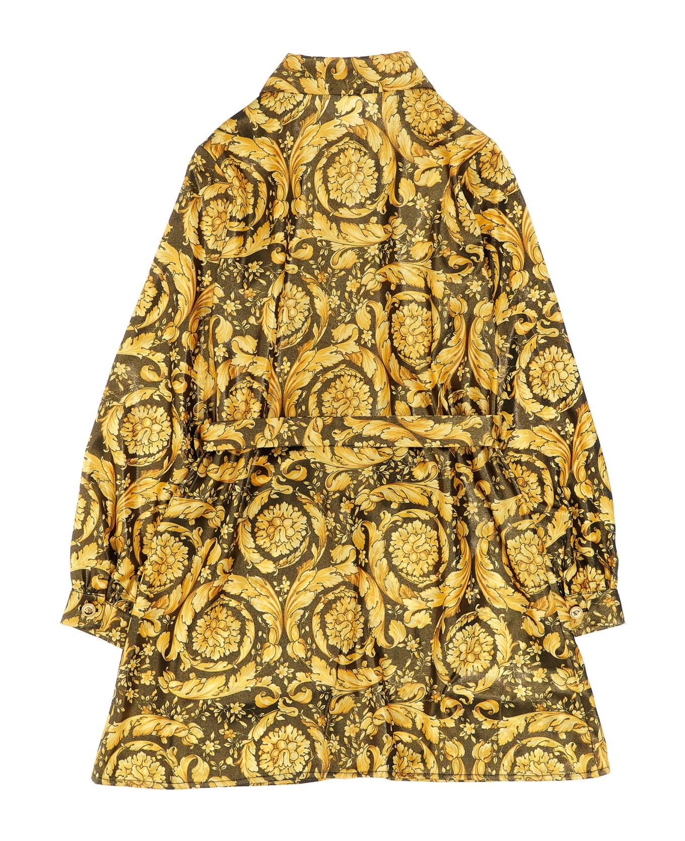 Young Versace 'barocco' Dress - GOLD