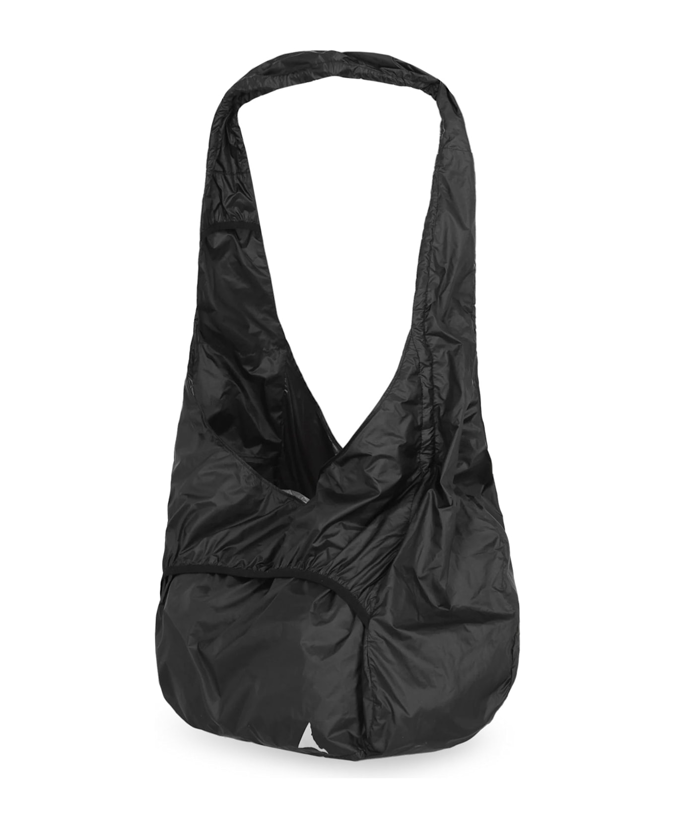 ROA Packable Nylon Knot Shoulder Bag - Black
