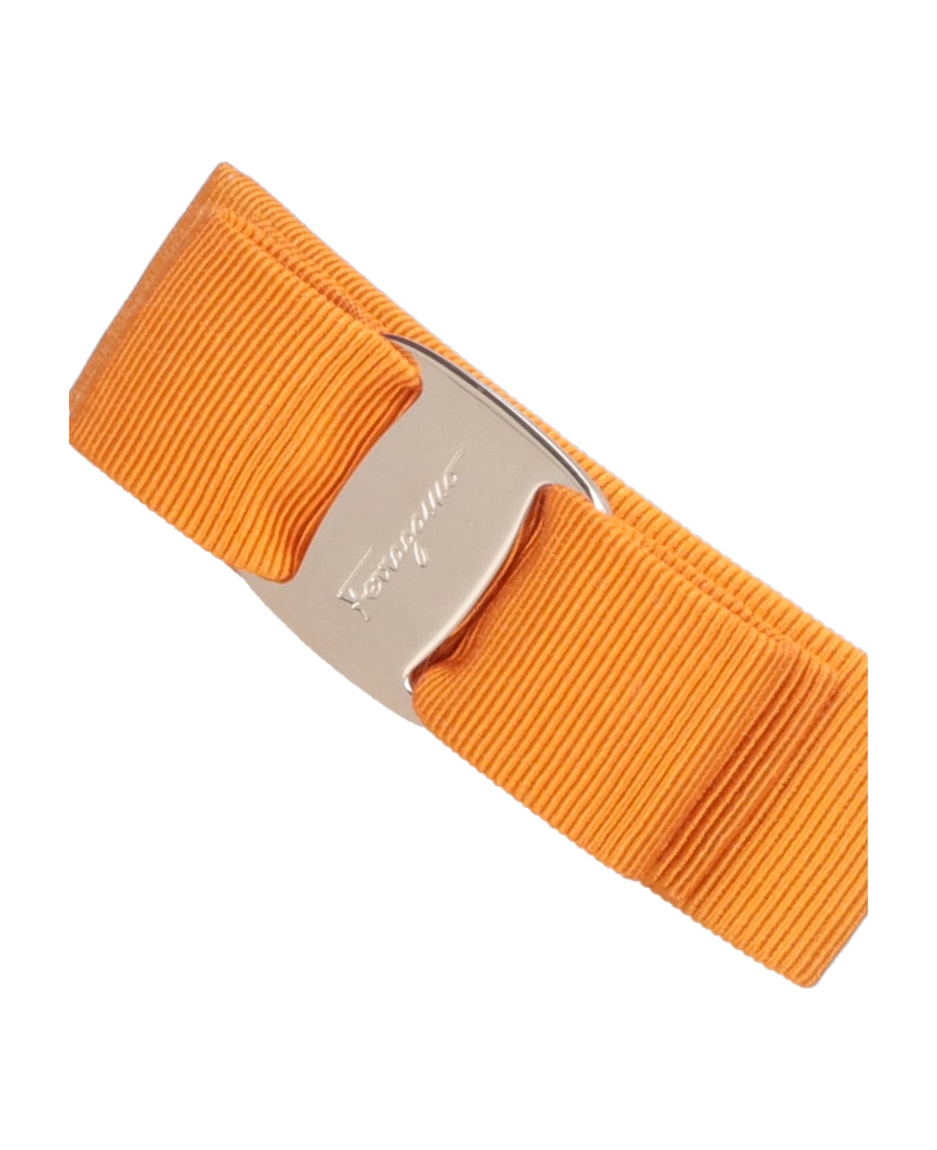 Ferragamo 'vara' Grosgrain Clasp - Orange