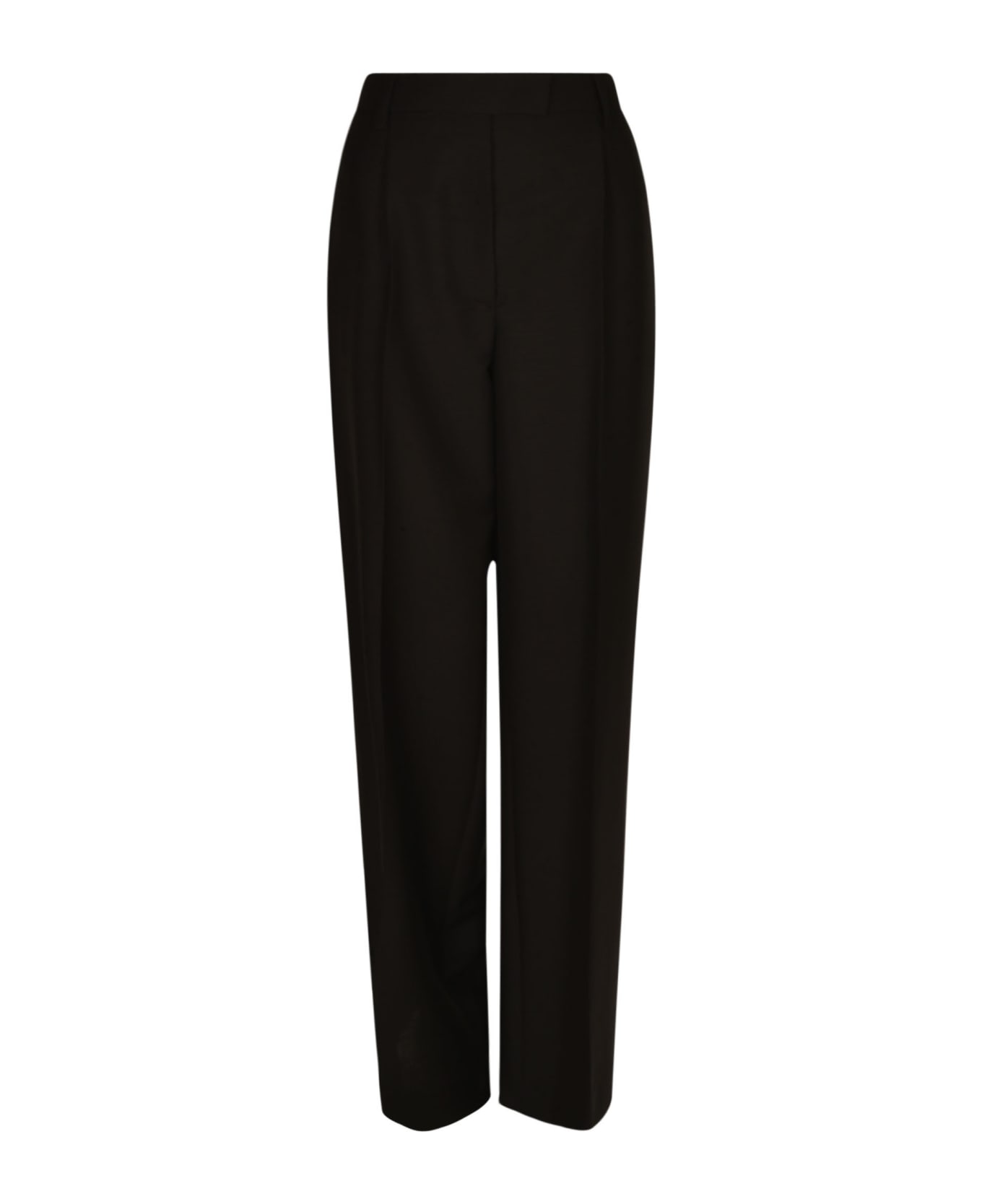 Prada Wide-leg Tailored Trousers - Black ボトムス