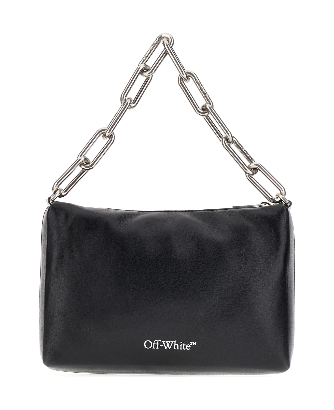 Off-White Black Leather Handbag - 1072