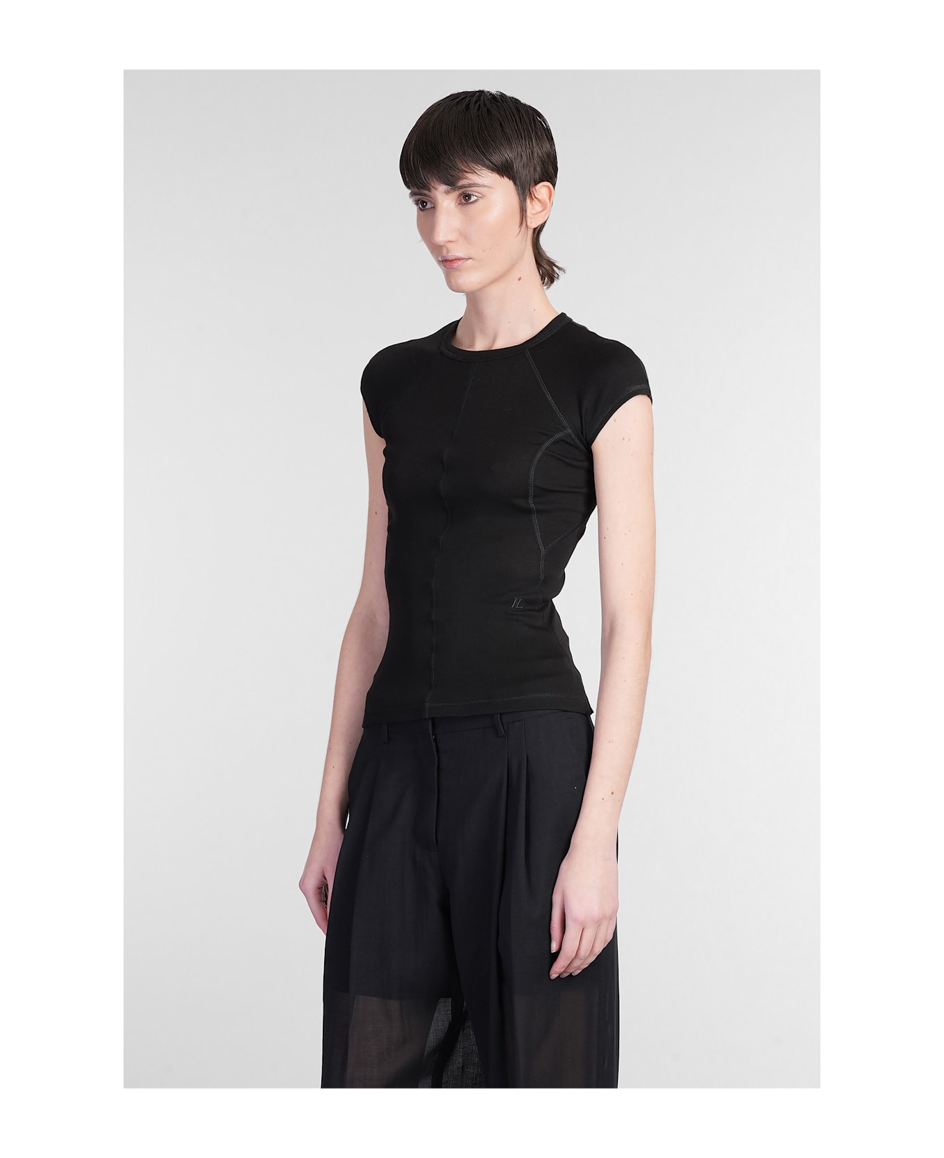 Helmut Lang T-shirt In Black Cotton - black