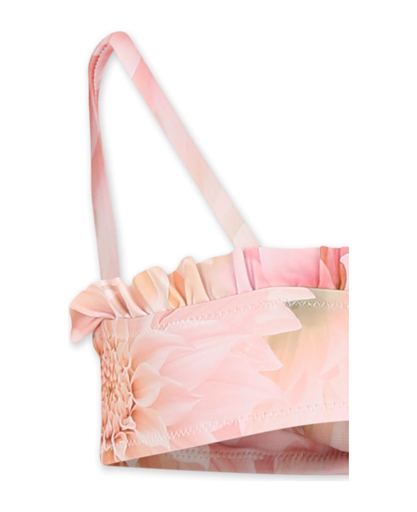 Molo Pink Bikini For Girl With Floral Print - Pink