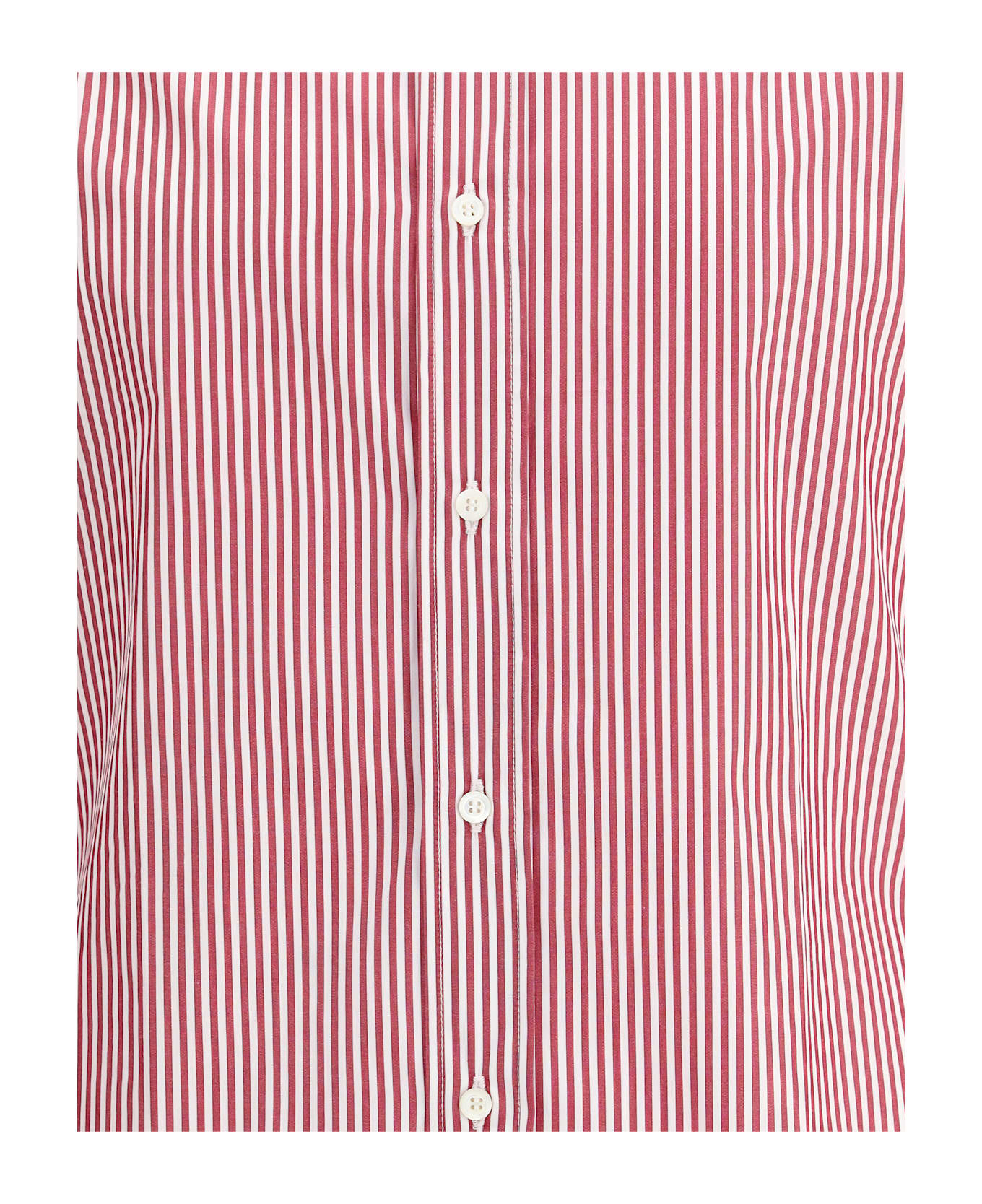 Brunello Cucinelli Striped Long-sleeve Cotton Shirt