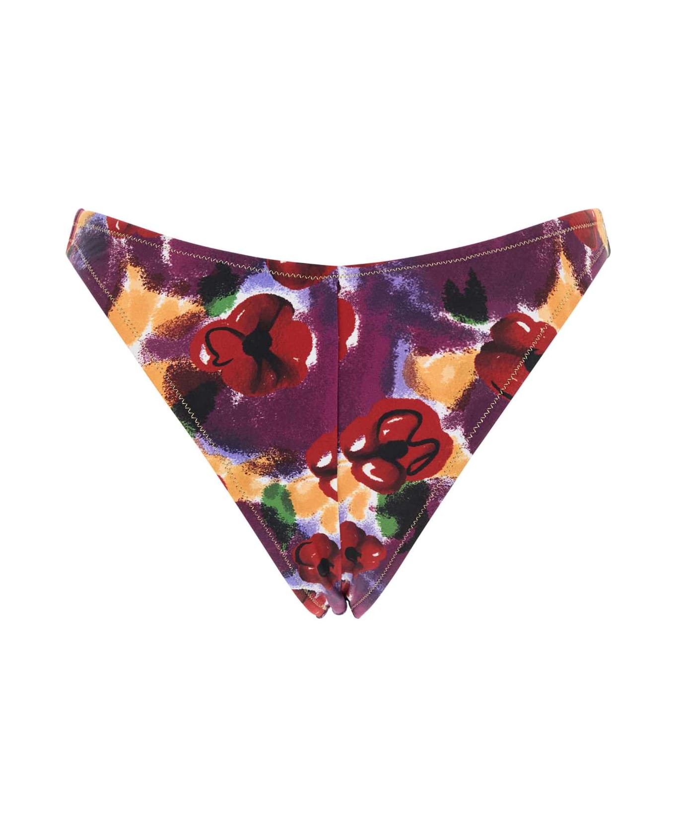 Reina Olga Printed Stretch Nylon Brigitte Bikini Bottom - PORTORAFAEL