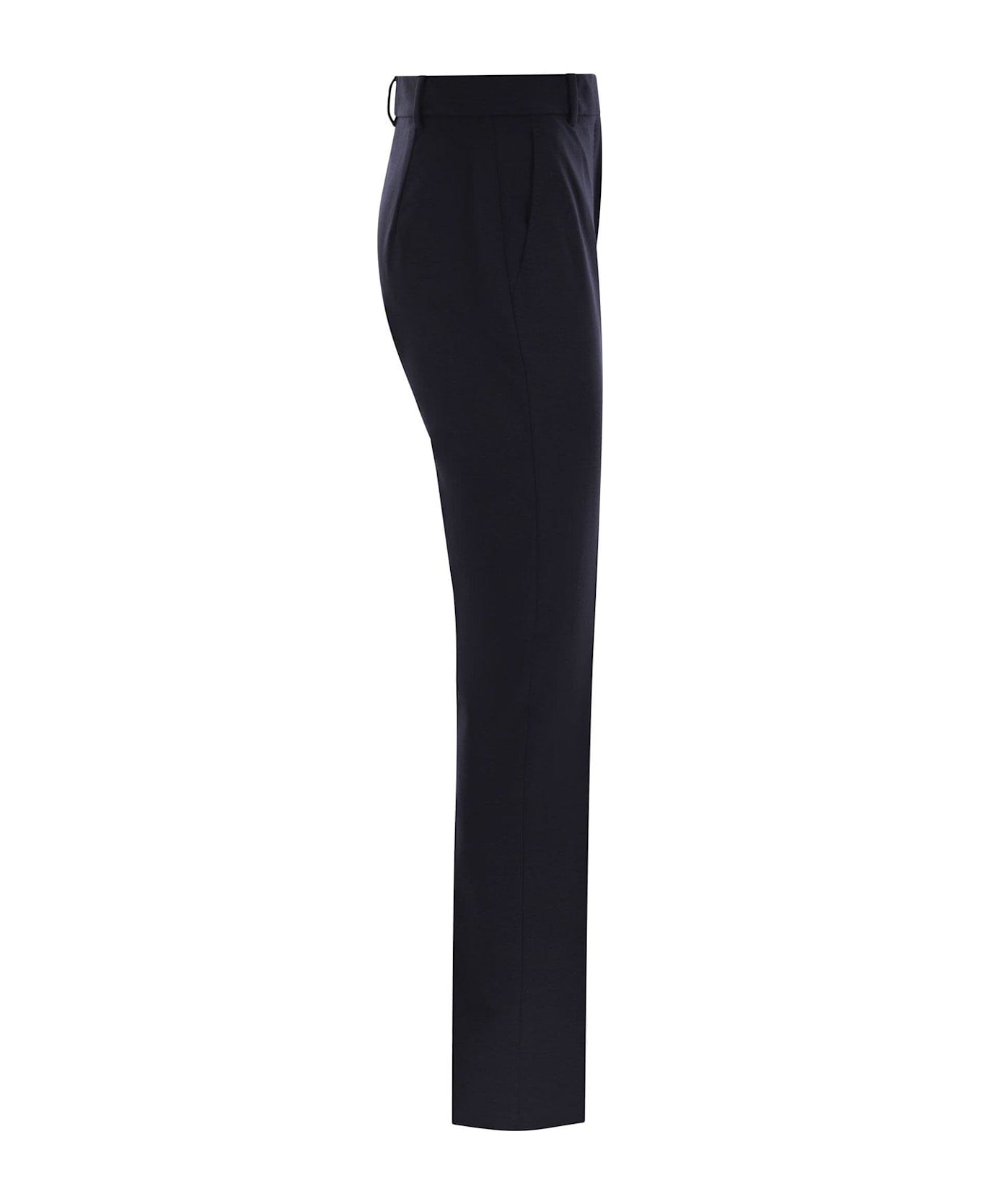 Max Mara Studio Ermes Jersey Trouser - BLUE