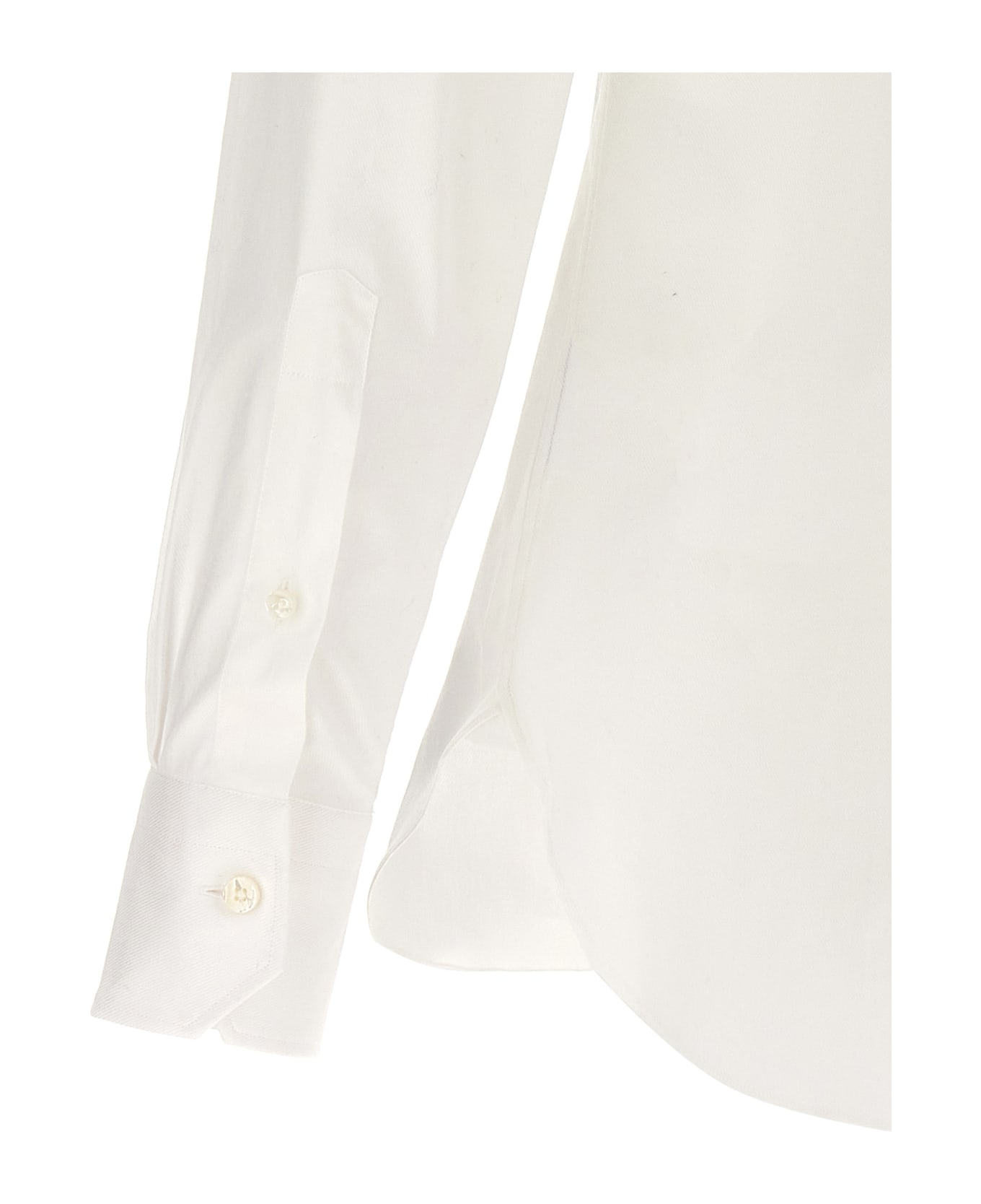 Zegna Stretch Cotton Shirt - White シャツ
