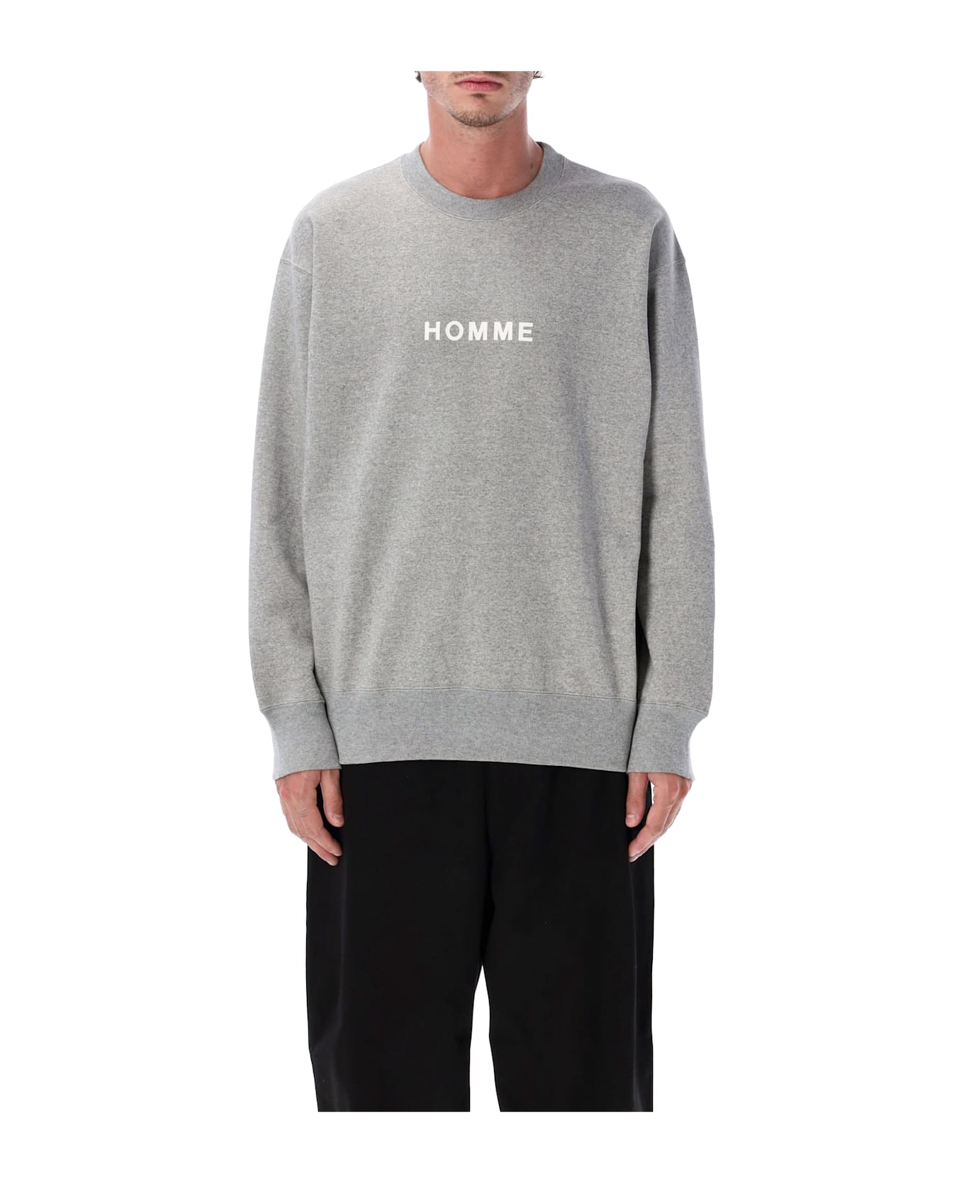 Comme des Garçons Homme Cotton Logo Sweatshirt - GREY MEL