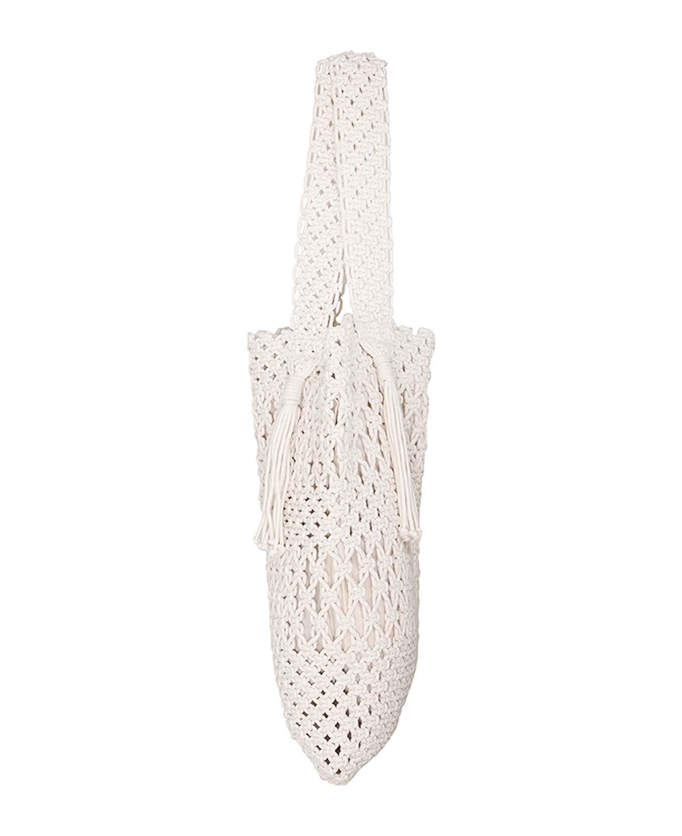 Zimmermann Ivory Crochet Shopping Bag - Beige