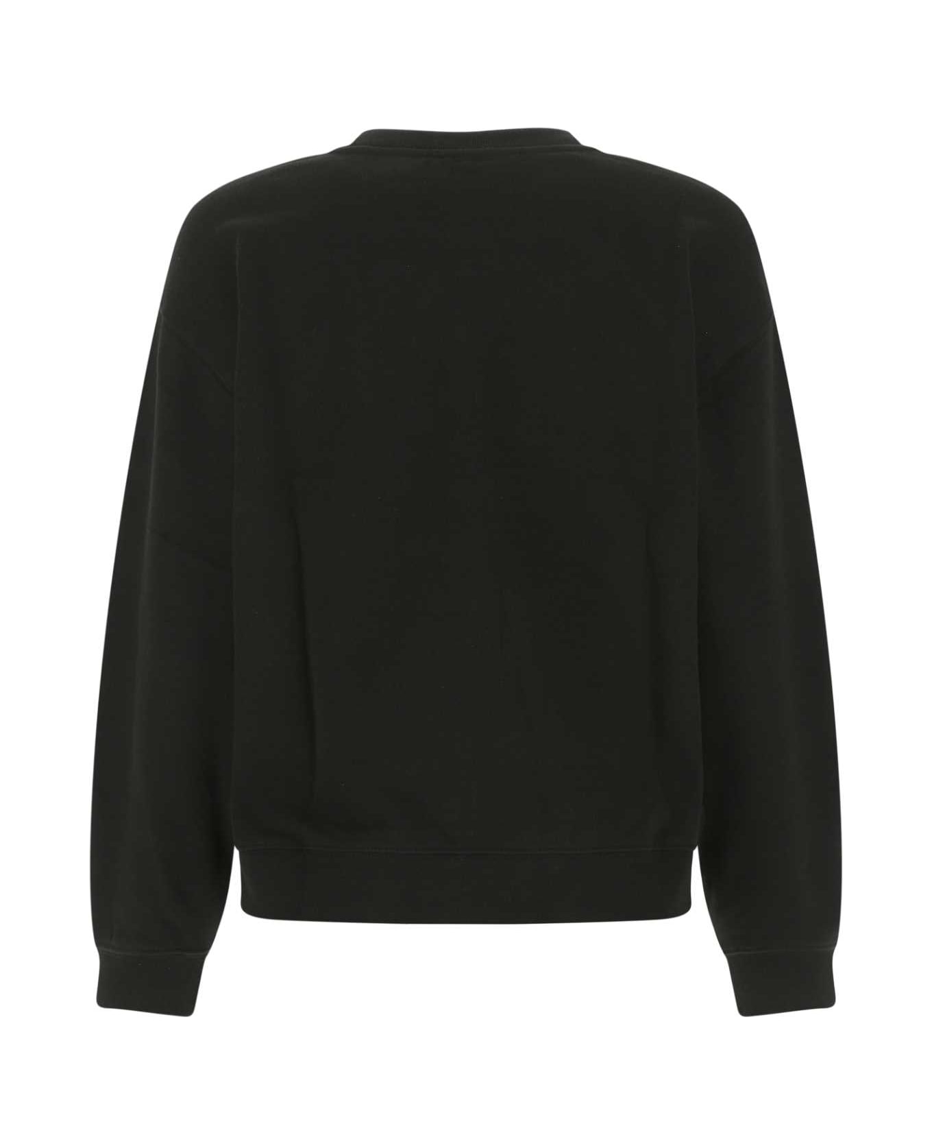 Kenzo Black Cotton Oversize Sweatshirt - 99J フリース