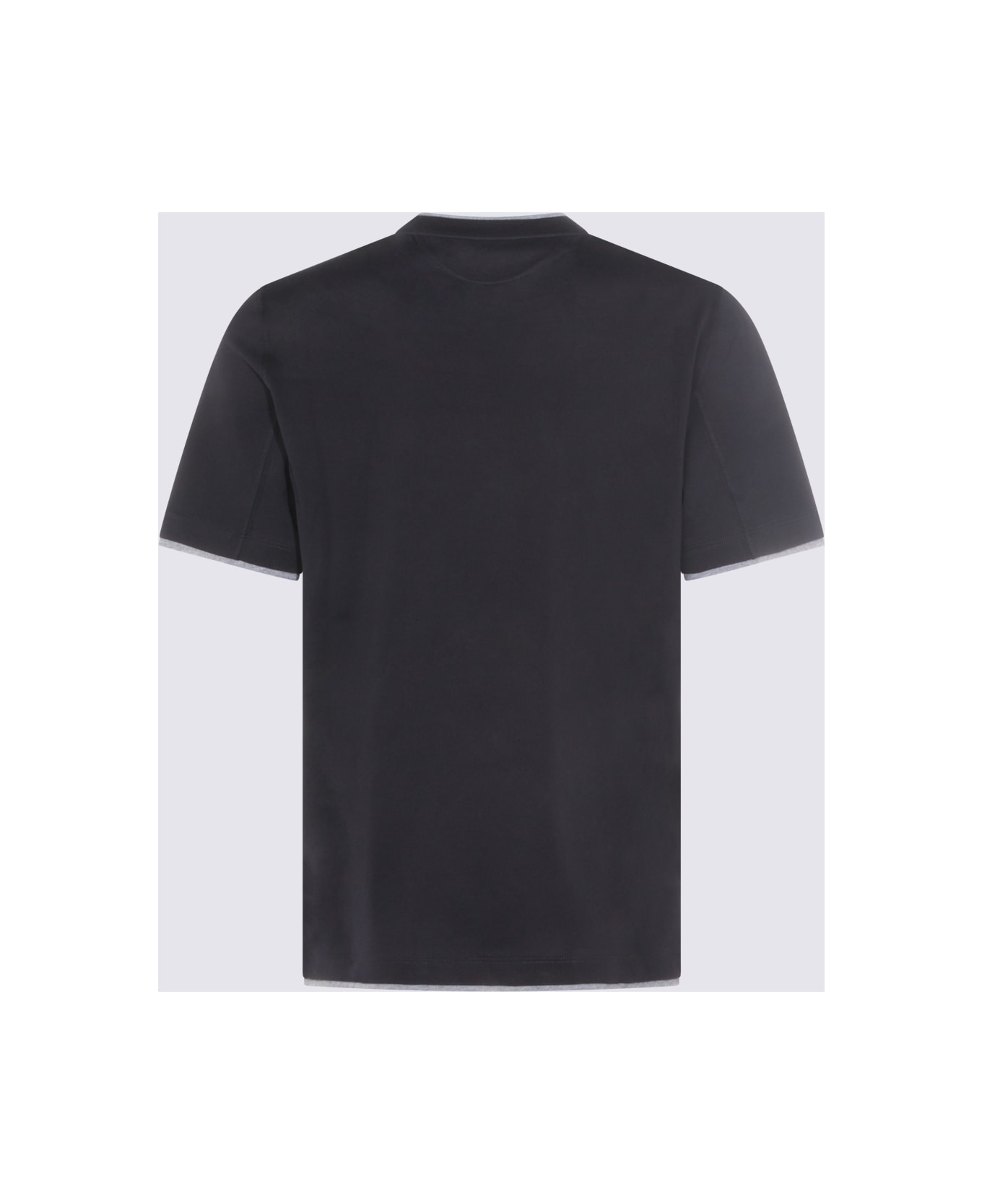 Brunello Cucinelli Navy Cotton T-shirt - Blue