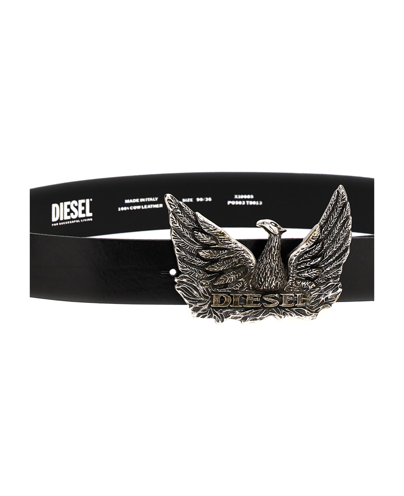Diesel 'phoenix' Belt - Black   ベルト