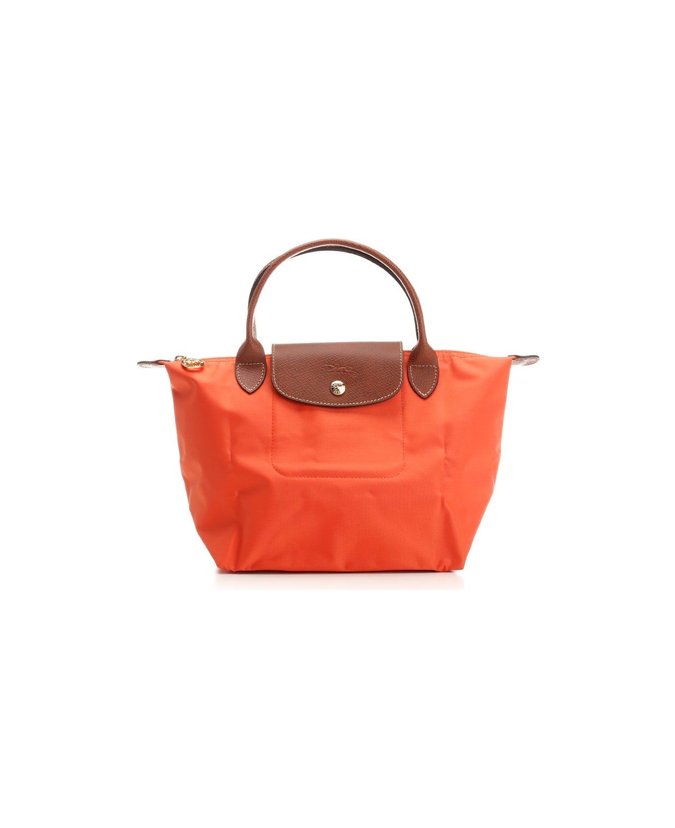 Longchamp Le Pliage Zip-up Small Tote Bag - orange